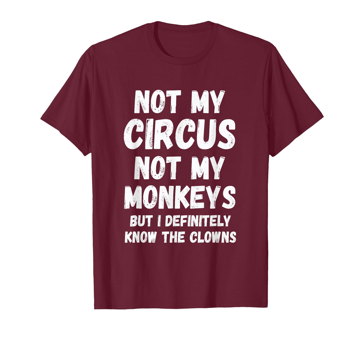 Not My Circus Not My Monkeys But I Definitely Know Th Clowns T-Shirt