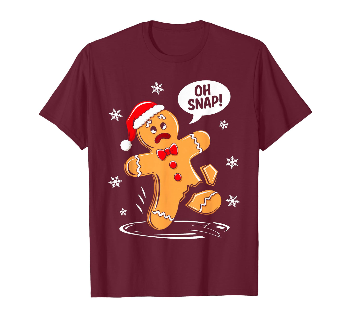 Oh Snap Gingerbread Man Shirt Adult Kids Men Women Costume T-Shirt