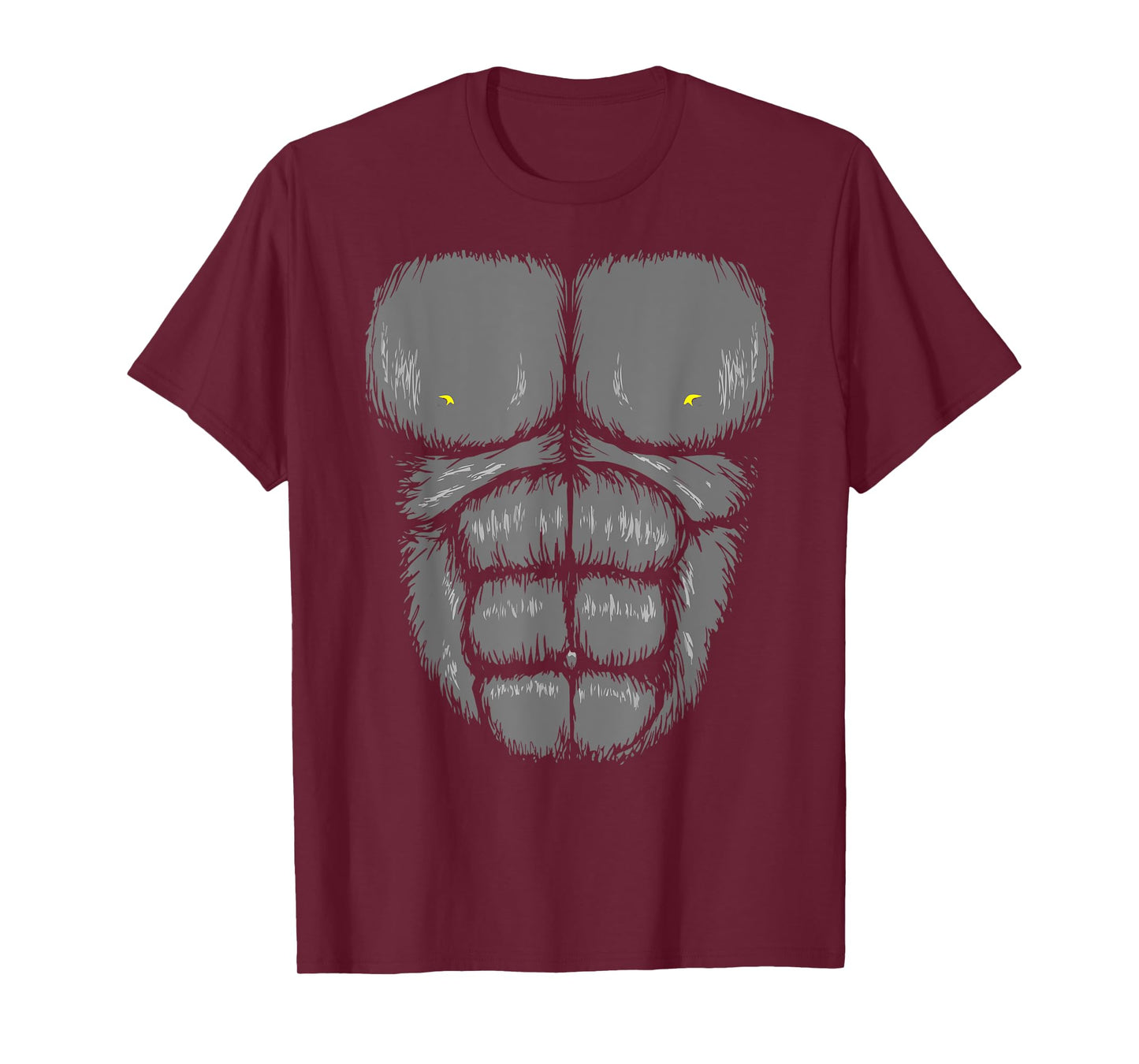 Gorilla Chest Abs T-Shirt Muscles 6 pack Jungle Monkey Retro T-Shirt