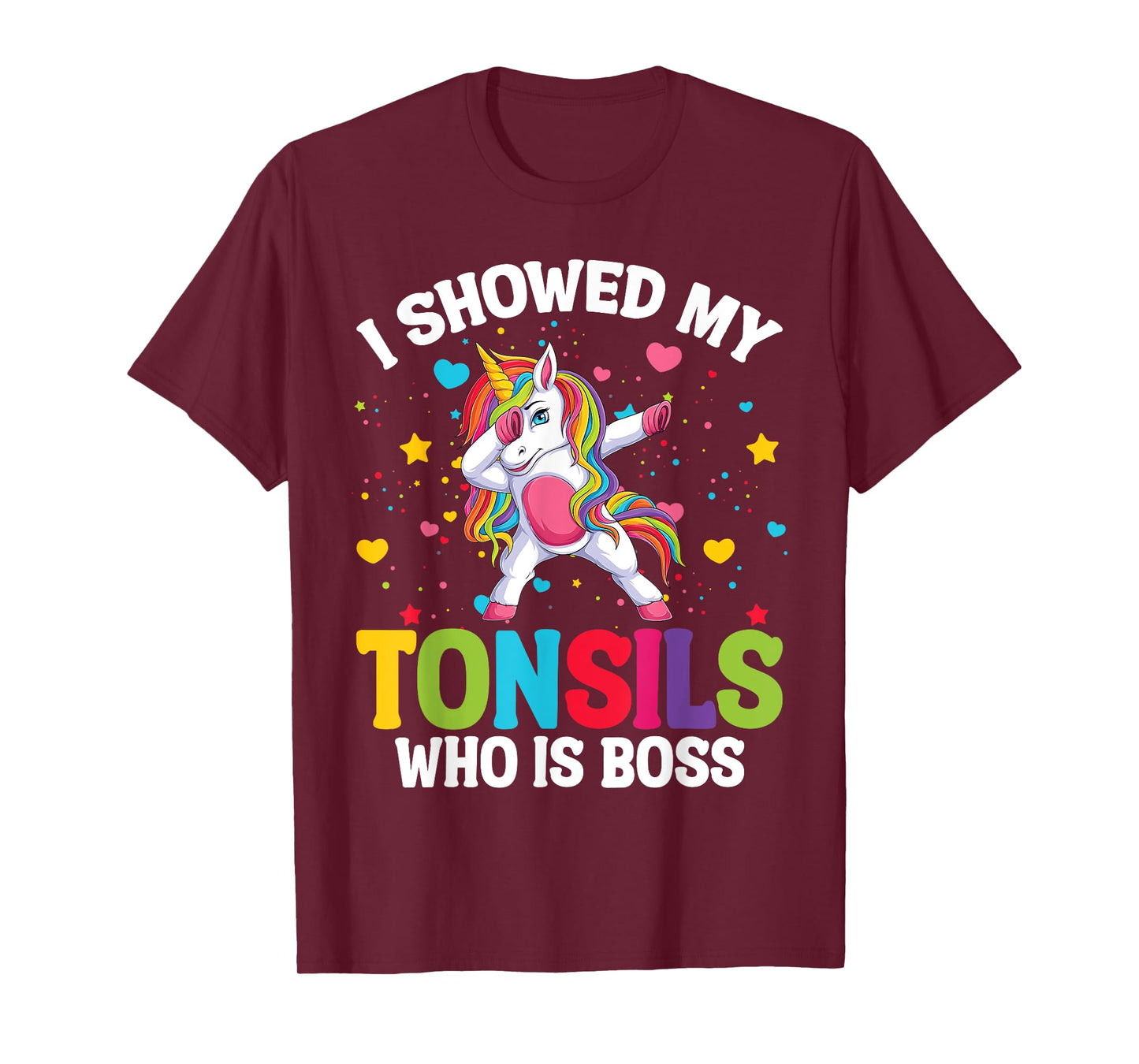 Tonsillectomy Recovery Kids Unicorn Tonsil Removal Surgery T-Shirt
