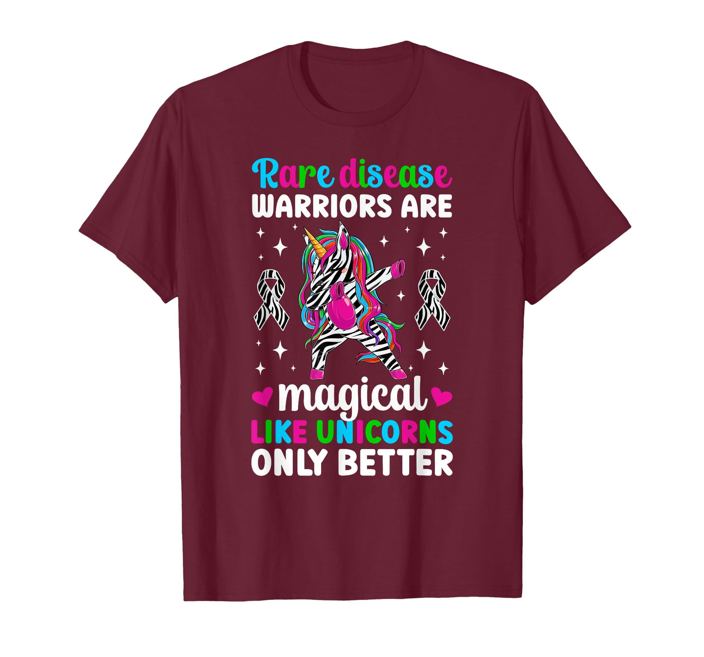 Rare Disease Warrior Unicorn Rare Disease Awareness T-Shirt