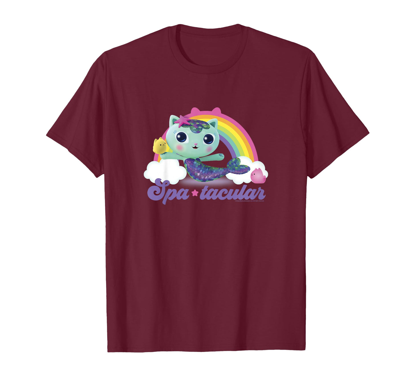 Kids Gabby's Dollhouse MerCat Spa-tacular Rainbow Youth T-Shirt