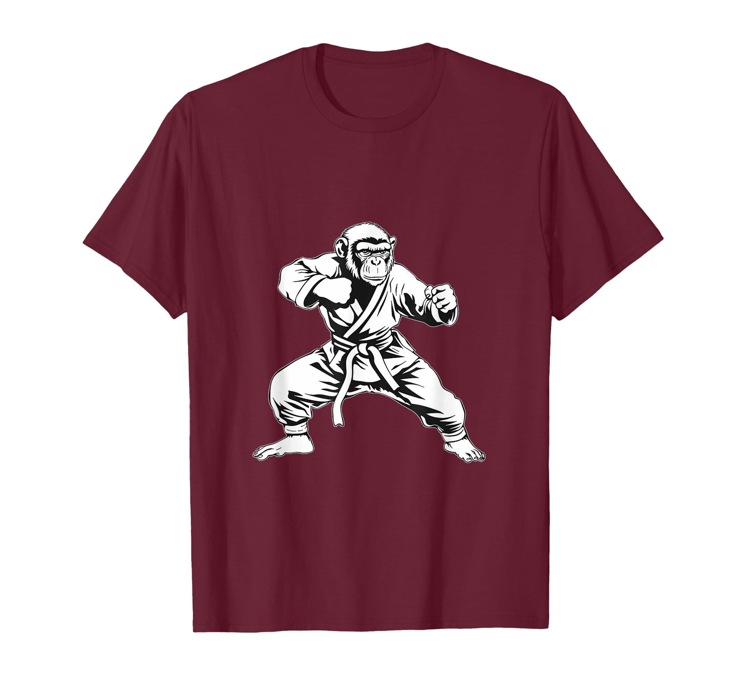Karate Monkey Taekwondo Kickboxing MMA Judo Monkey Lover T-Shirt