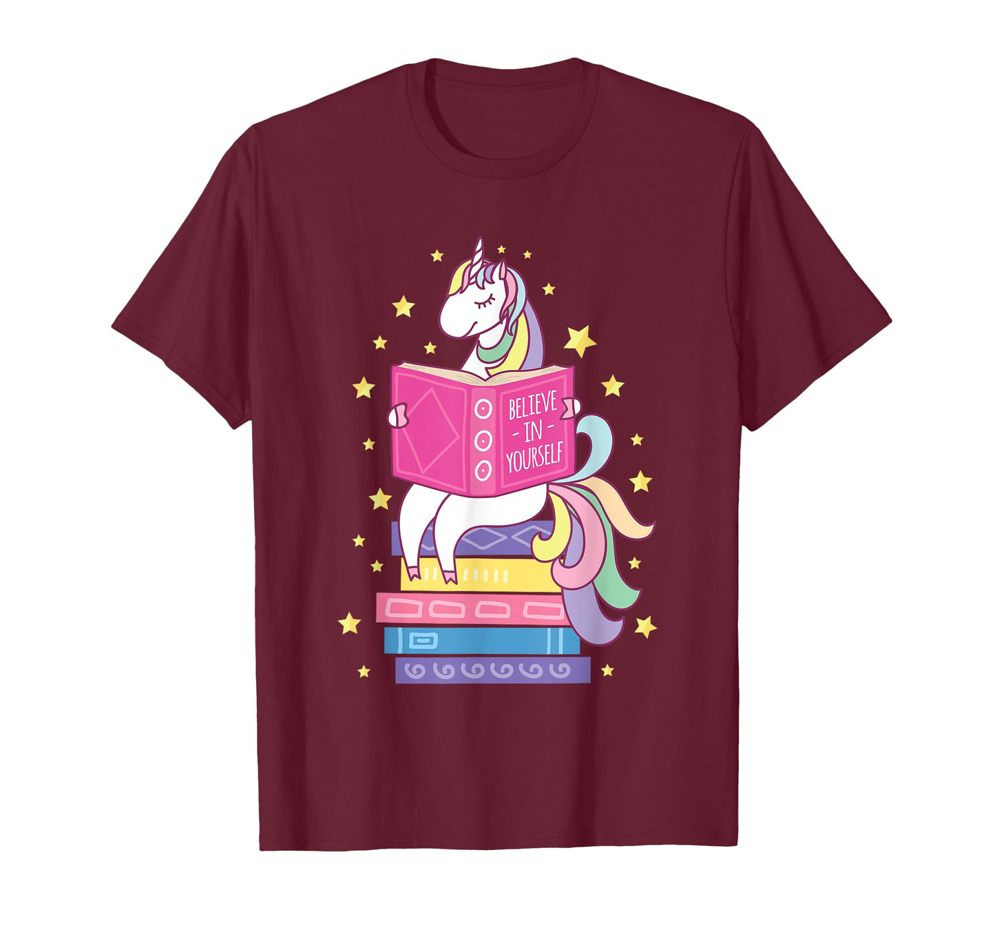 Reading Library Unicorn Read Books Lover Reader Gift T-Shirt