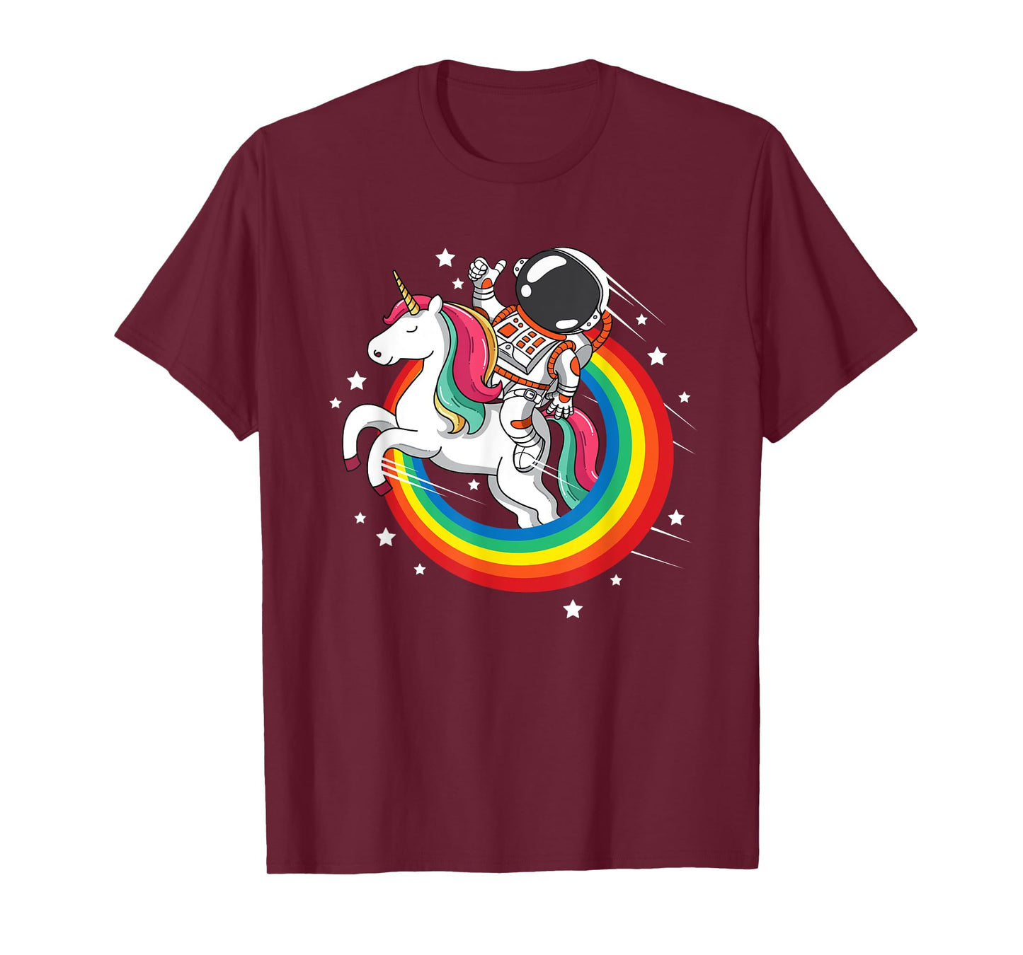 Astronaut Unicorn Space Galaxy Magical Rainbow T-Shirt