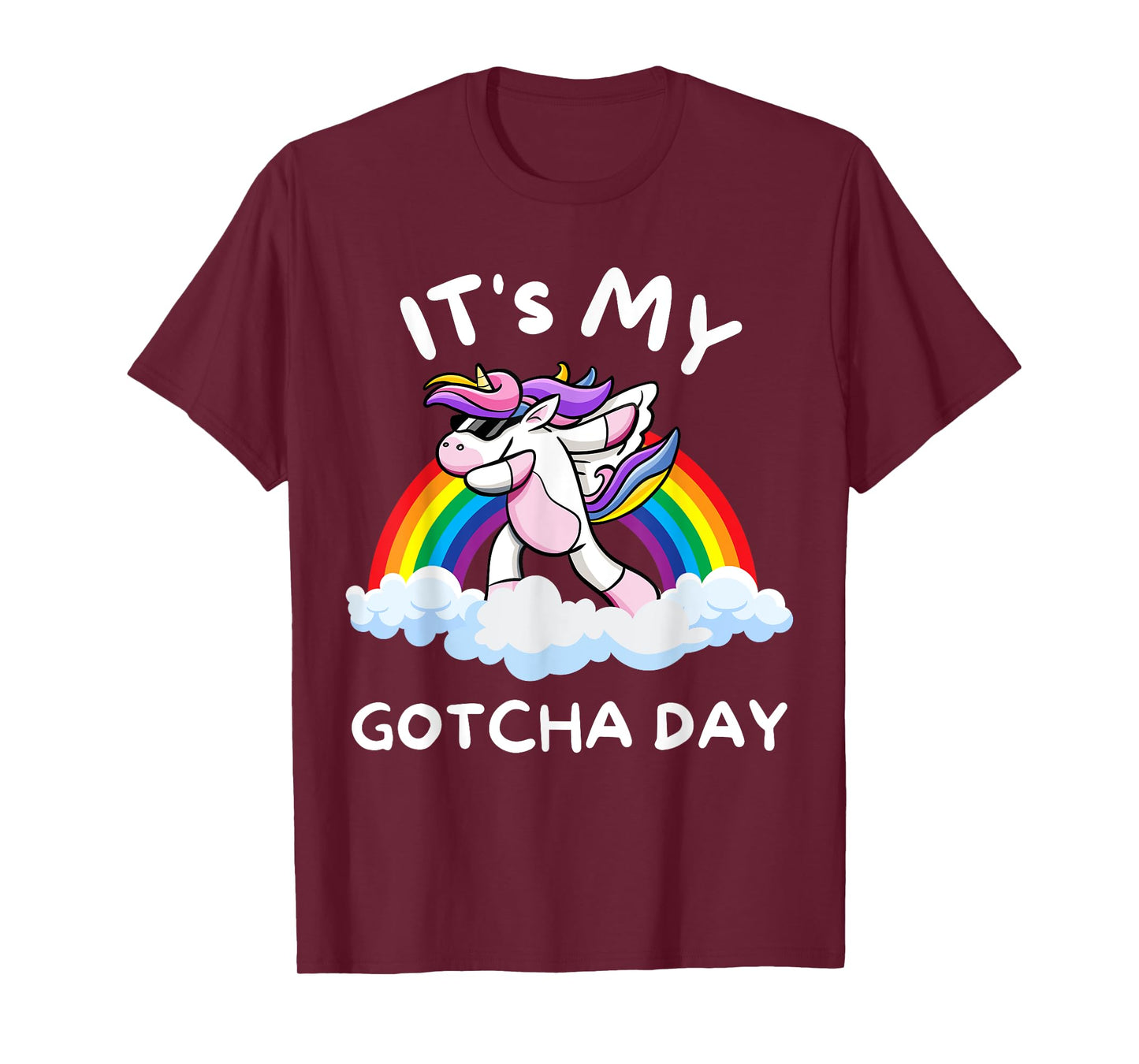 It's My Gotcha Day Welcome Children Adoption Dabbing Unicorn T-Shirt