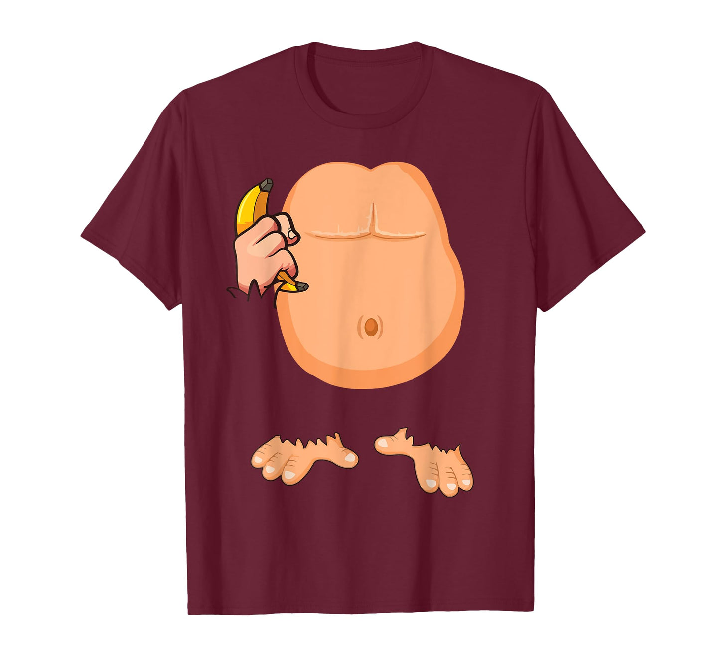 Monkey Costume Monkey Body Headless Halloween Costume T-Shirt