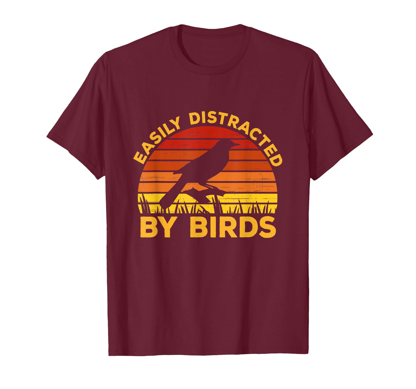 Easily Distracted By Birds Funny Watching Birding T-Shirt