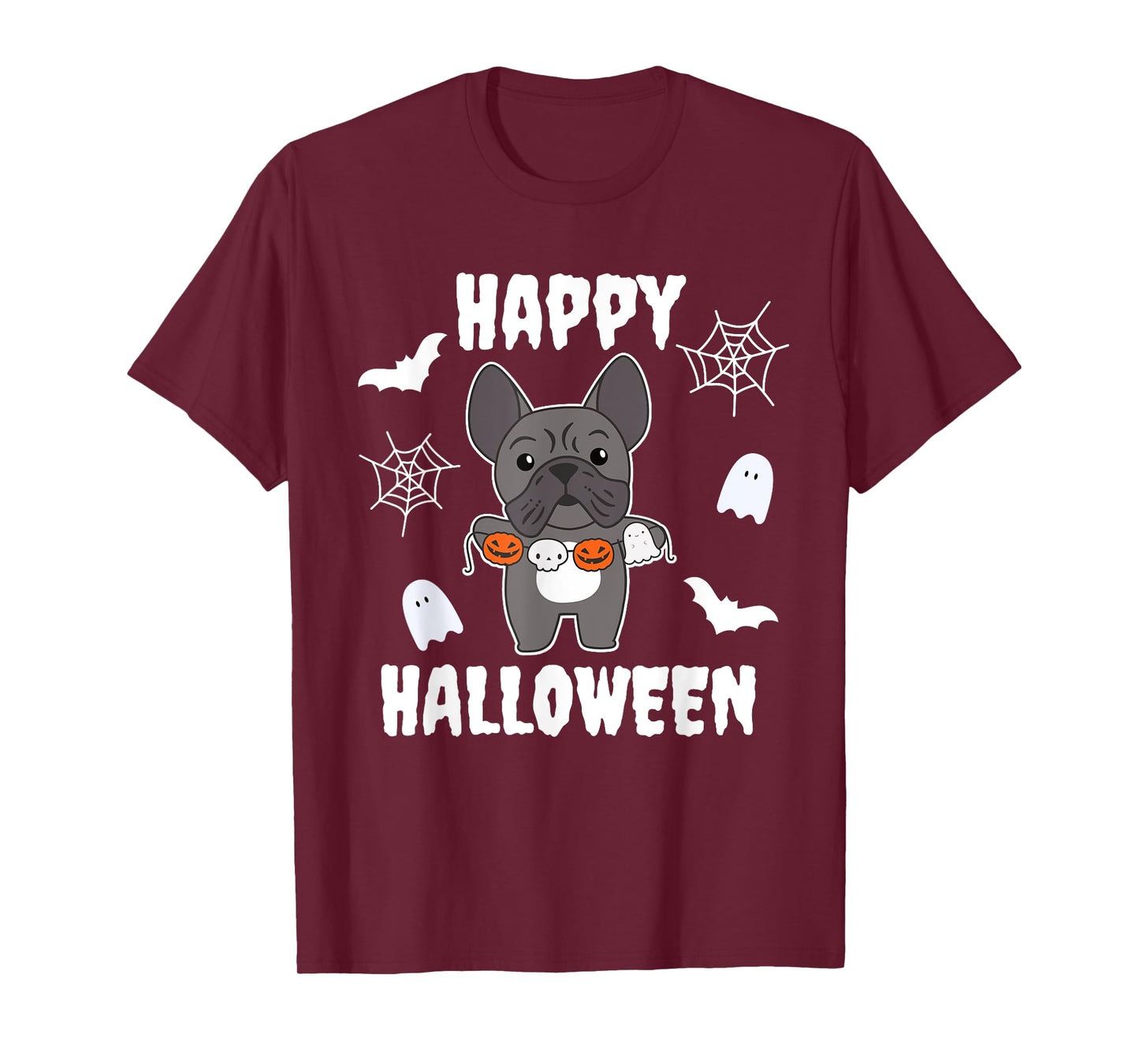 French Bulldog Happy Halloween Pumpkin Dogs Halloween T-Shirt