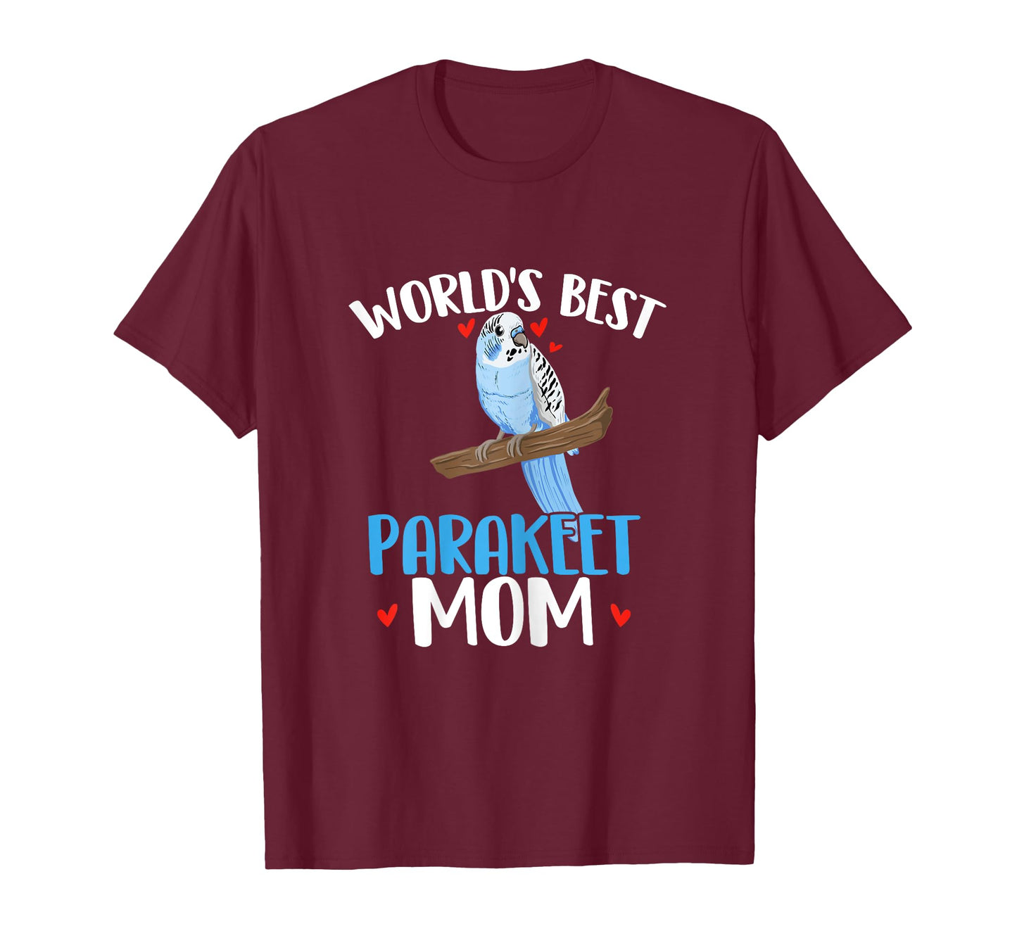 World's Best Parakeet Mom - Budgie Budgerigar Bird Lover T-Shirt