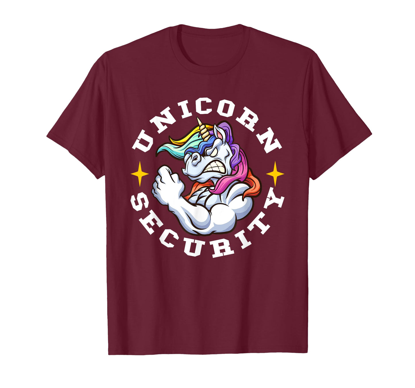 Unicorn Security - Manly Muscular Unicorn Lovers T-Shirt