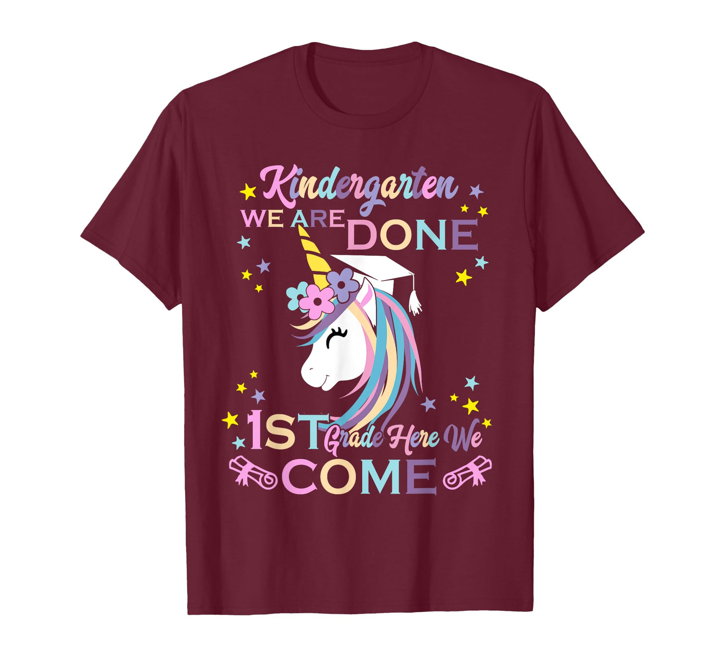 Kindergarten Graduation Magical Unicorn T-Shirt