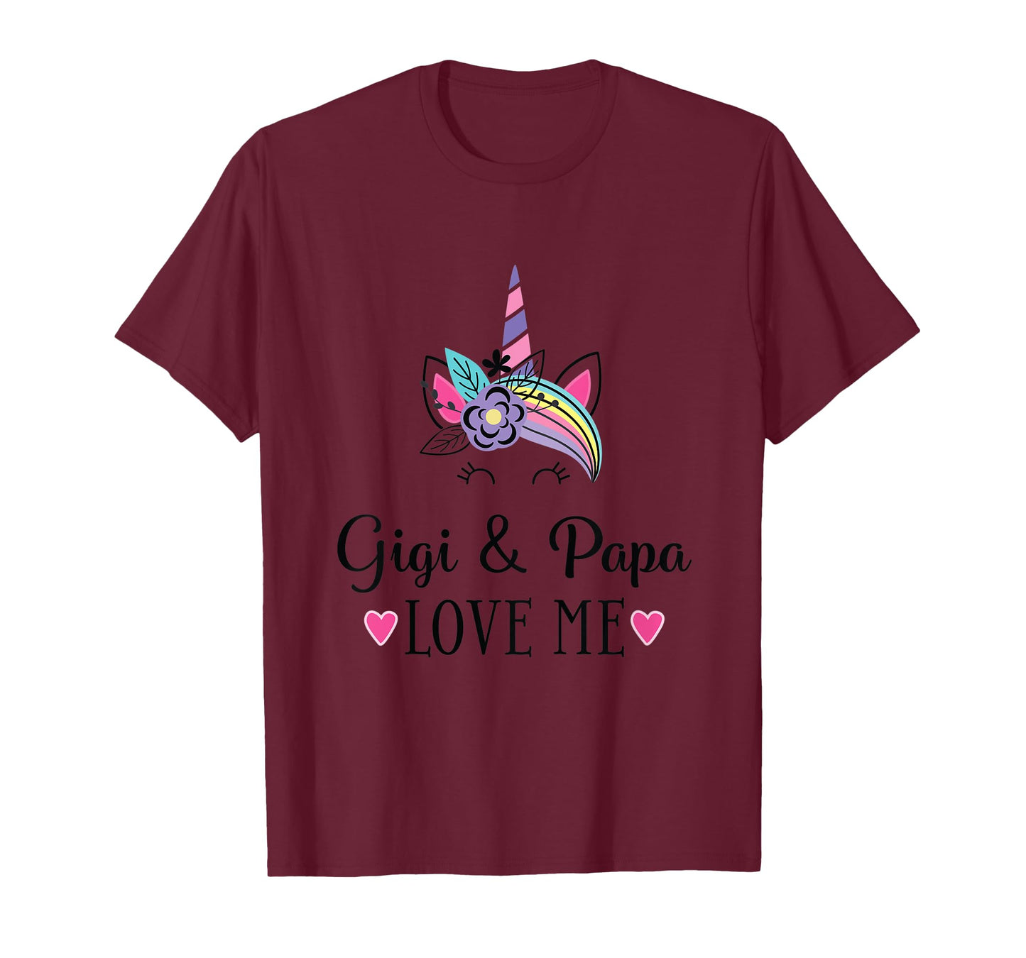 Kids Gigi and Papa Love Me Unicorn T-Shirt