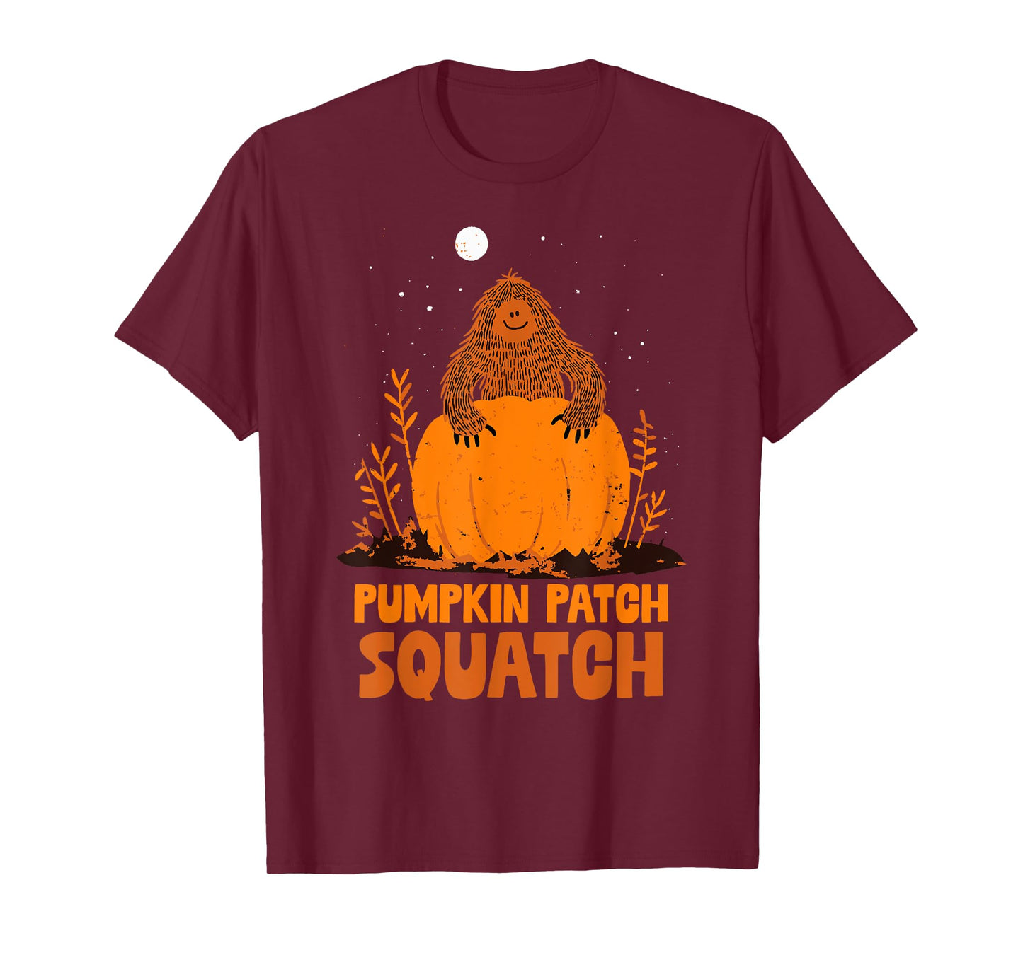 Pumpkin Patch Squatch Bigfoot Halloween Fall Kids Sasquatch T-Shirt