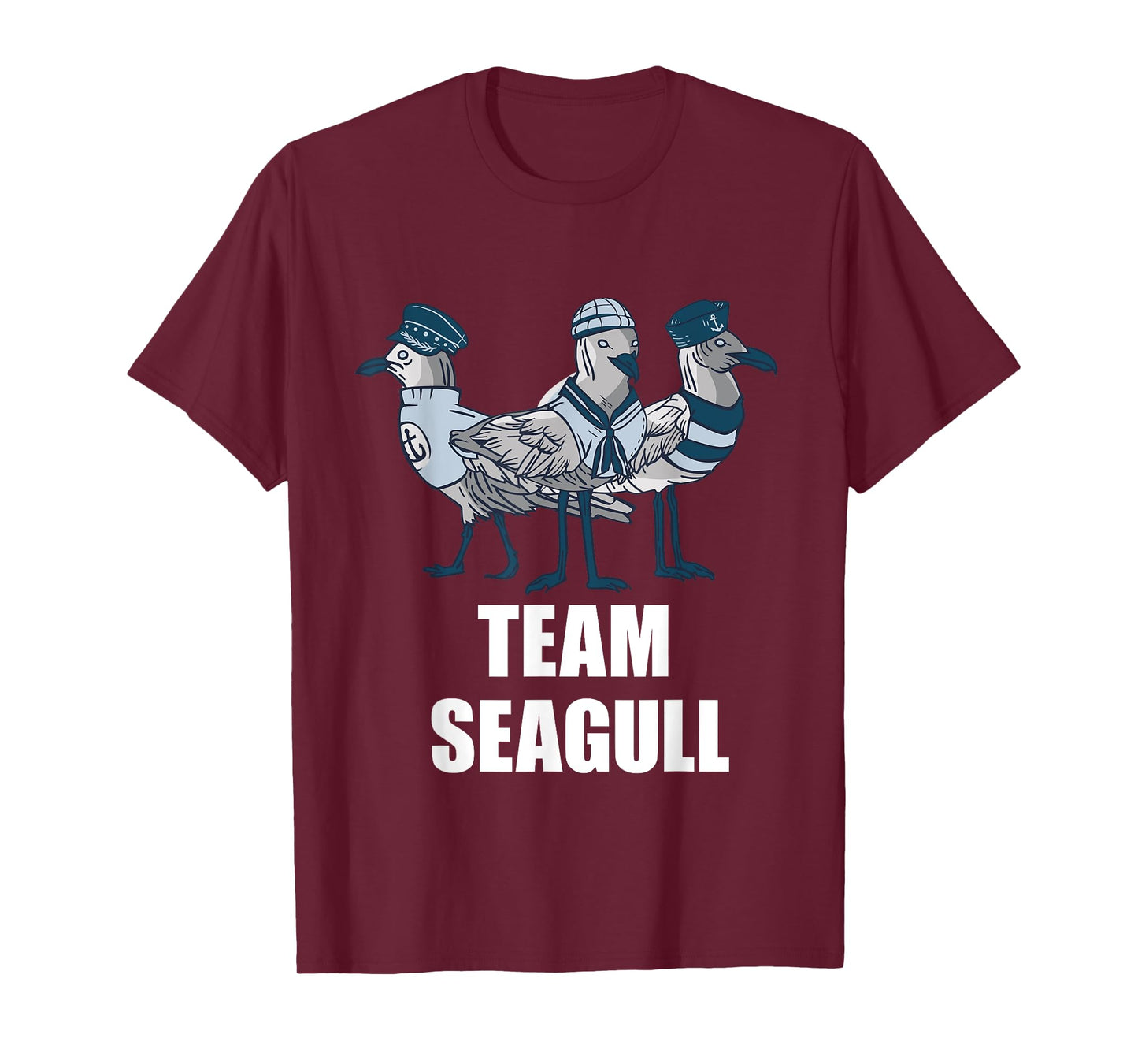 Seagull Team Seagull Sailor Crew Captain Seagull Lover T-Shirt