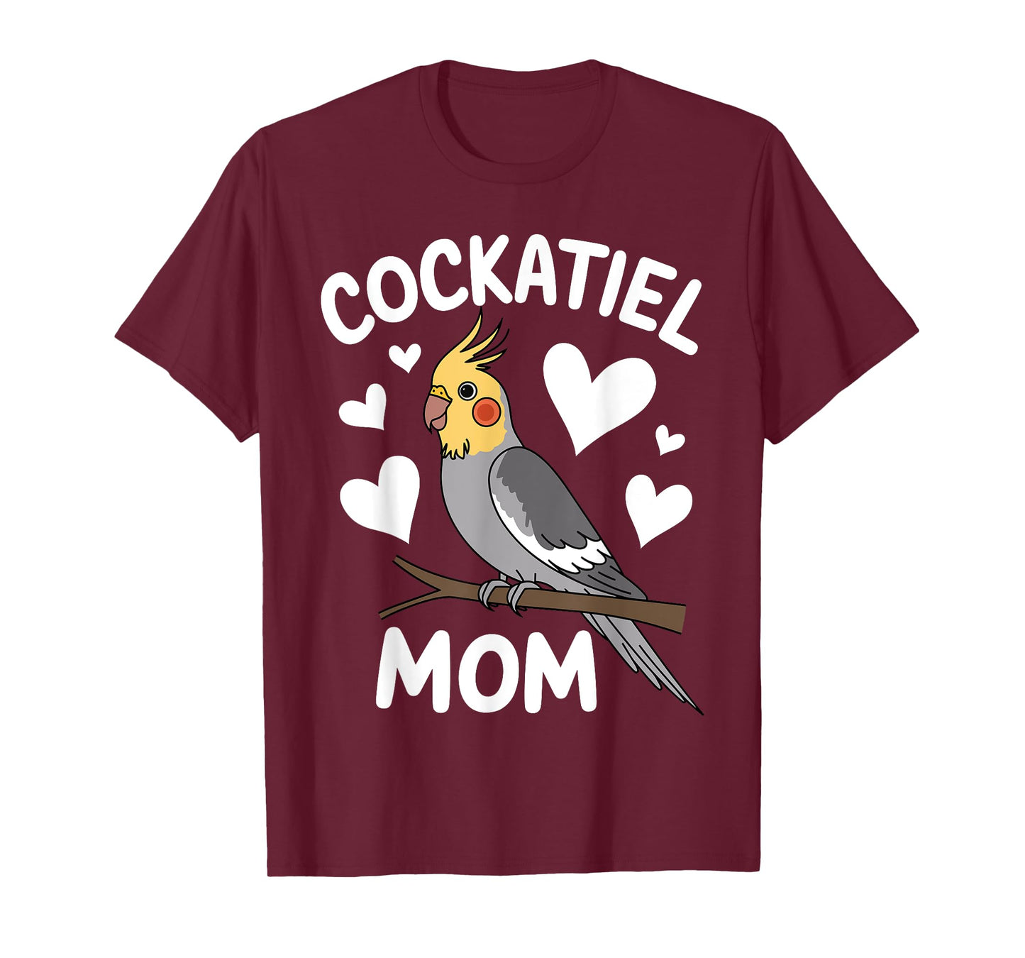 Cool Cockatiel Design For Women Girls Cockatiel Bird Lover T-Shirt