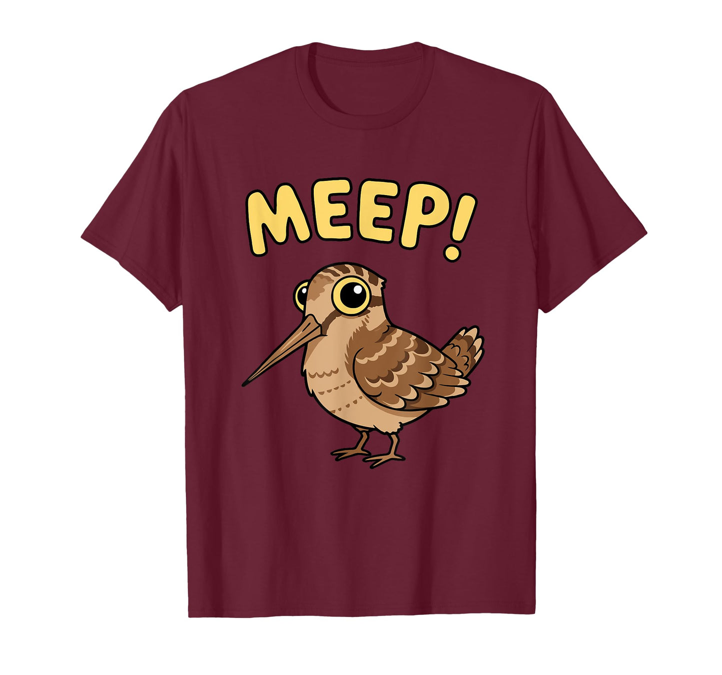 Meep Bird Saying Meep Bird Meme Cute American Woodcock Meep T-Shirt