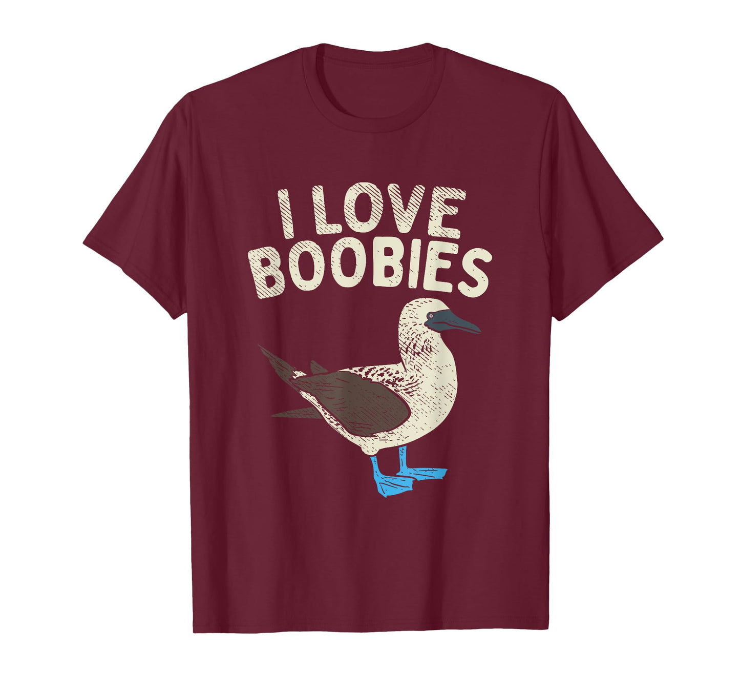 Blue Footed Boobies Word Game - I Love Boobies Pot T-Shirt