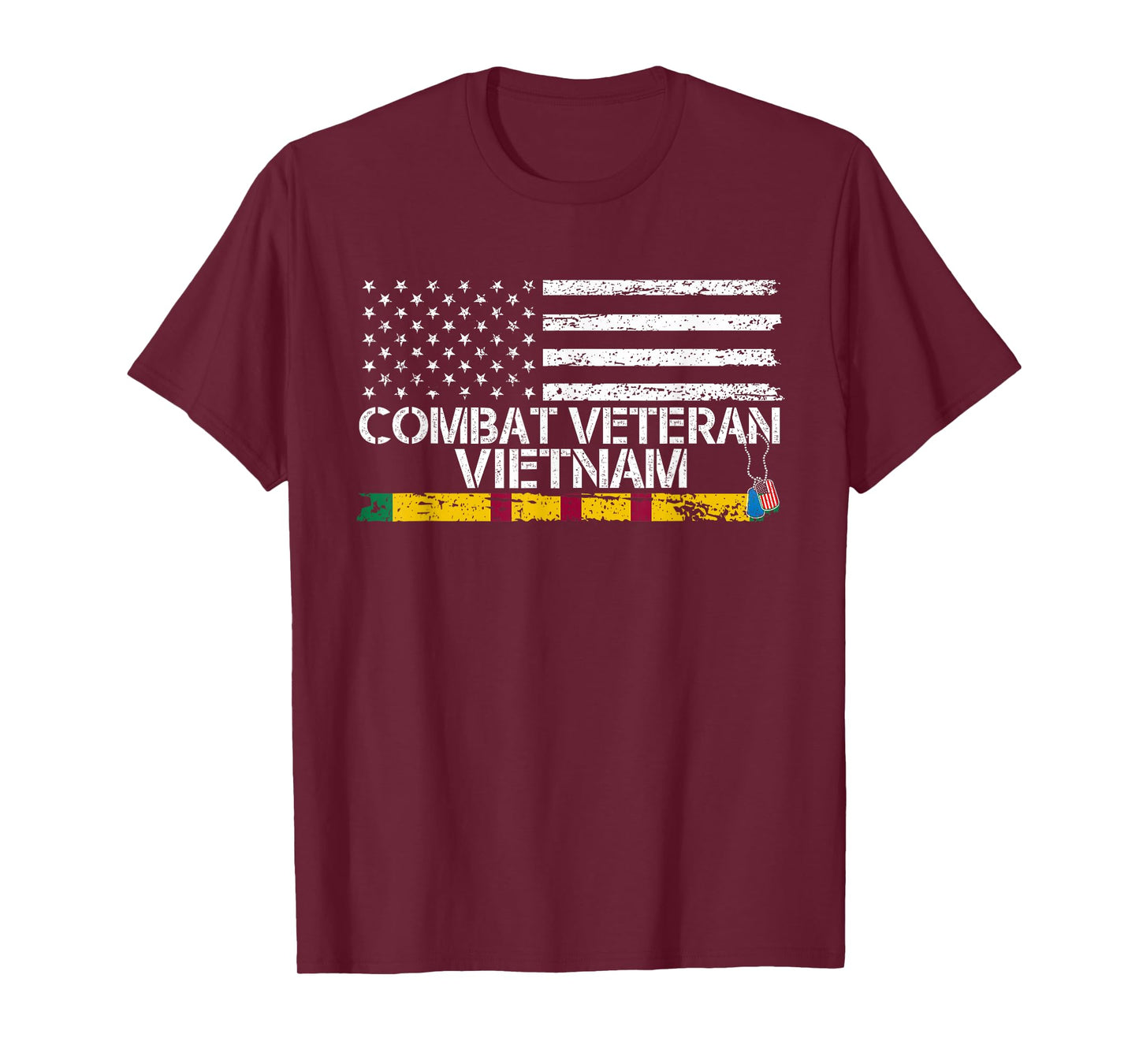 Combat Veteran Vietnam - Veteran Patriotic Father's Day T-Shirt