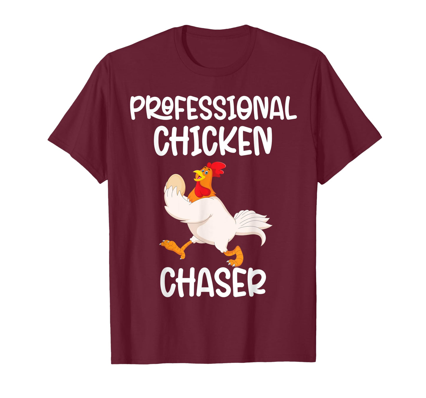 Professional Chicken Chaser Funny Farm Farmer Kids Running T-Shirt