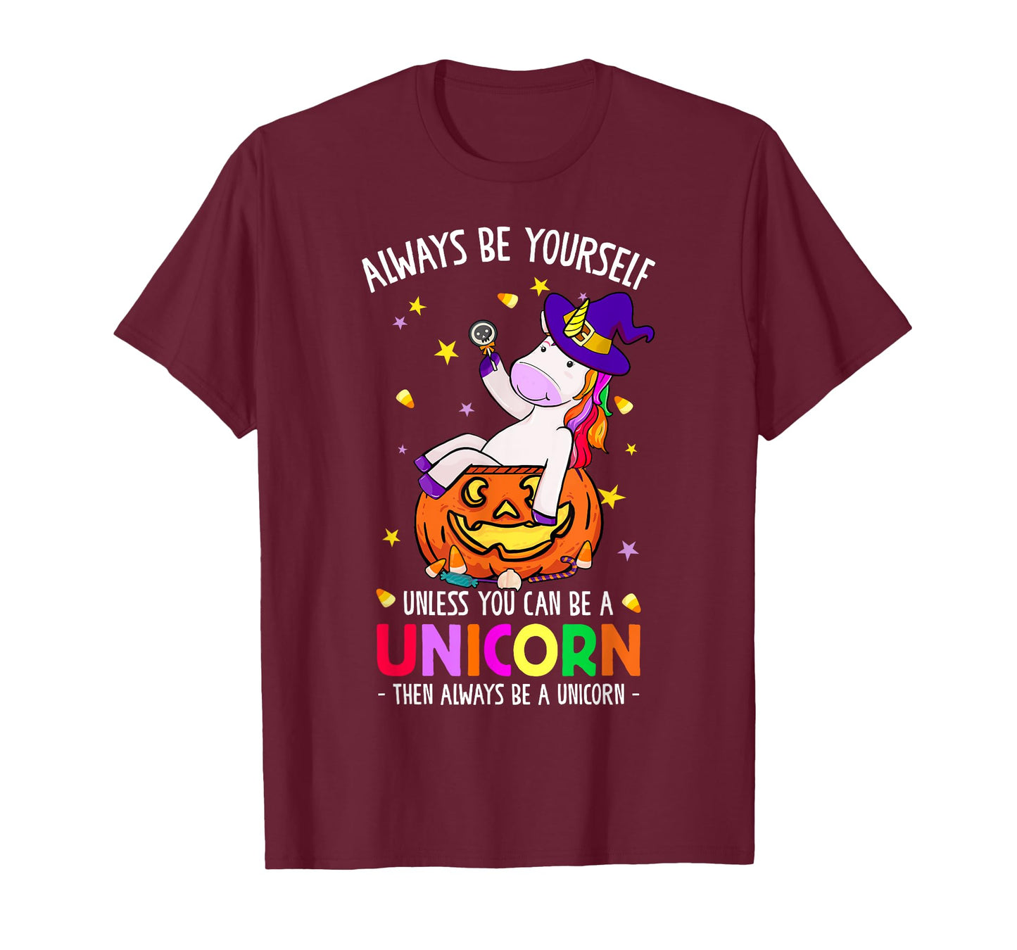 Always Be a Unicorn Halloween Unicorn Costume Women Girls T-Shirt