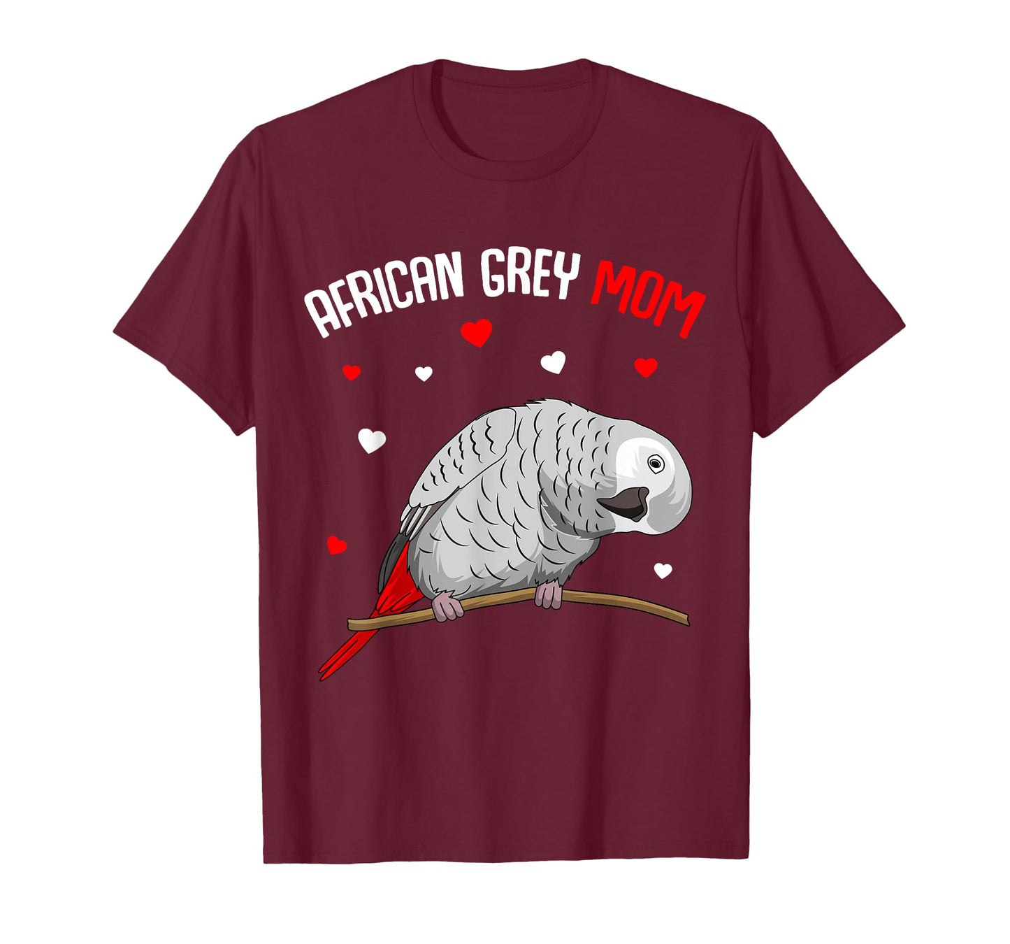 African Grey Parrot Mom Love funny Women T-Shirt