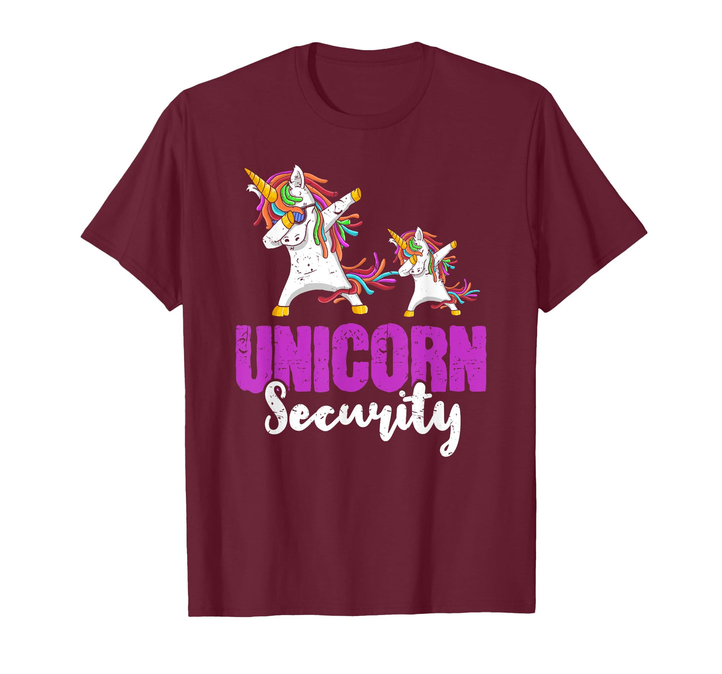 Costume Funny Unicorn Security Dad Men T-Shirt