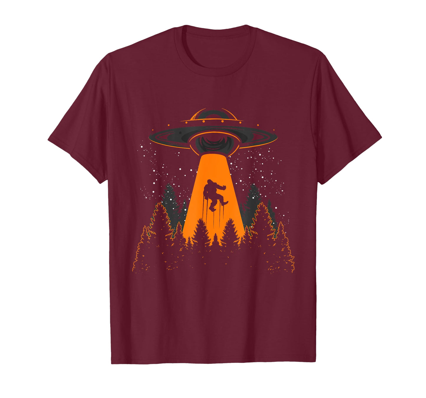 Funny Yeti Sasquatch Alien Bigfoot UFO Abduction Bigfoot T-Shirt