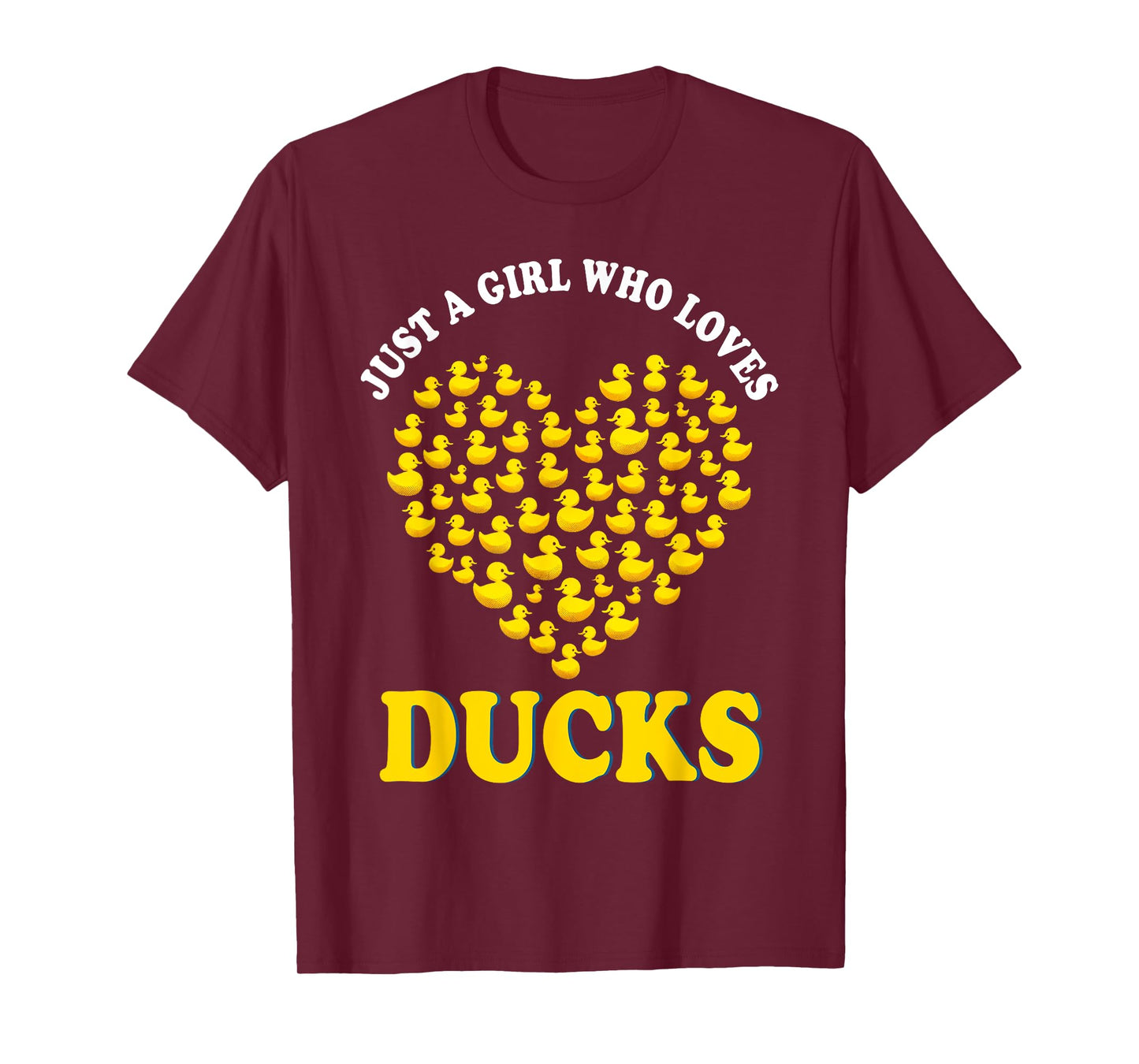 Just a Girl Who Loves Ducks Shirt Girl Cute Funny Duck Gifts T-Shirt