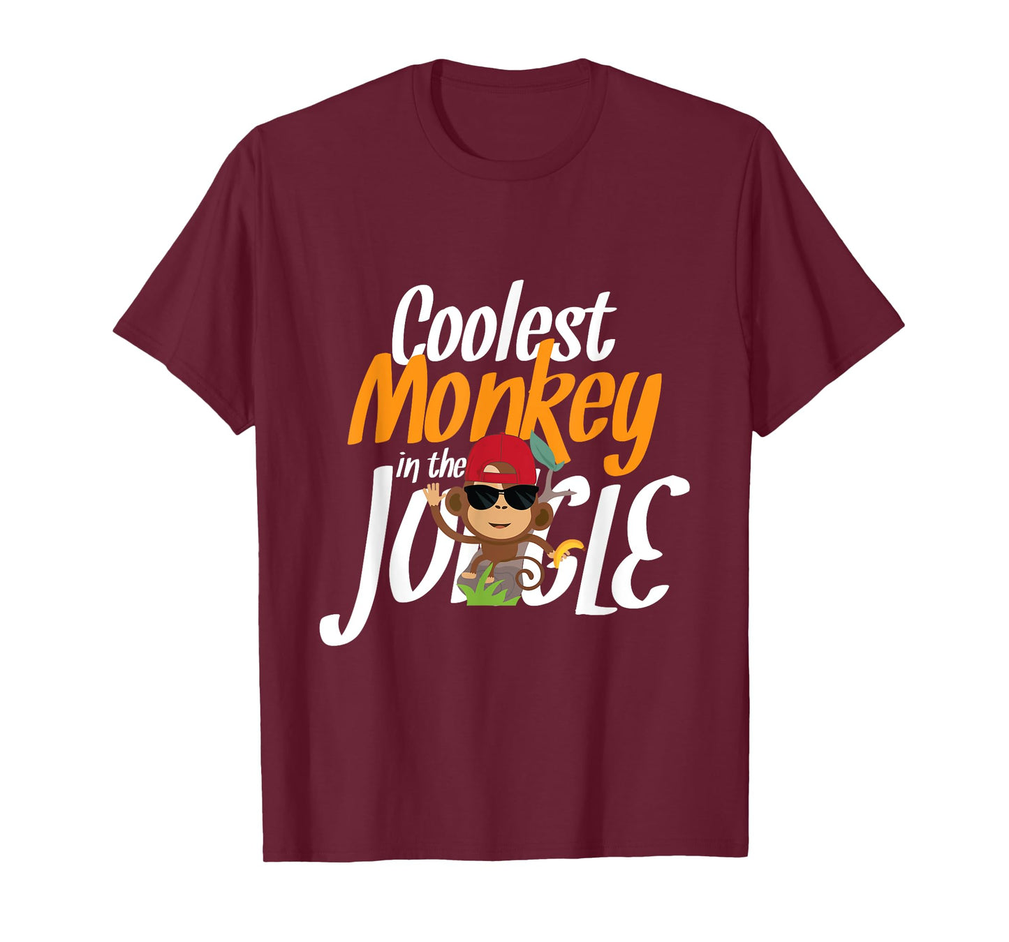Coolest Monkey In The Jungle Funny Novelty Gift T-Shirt