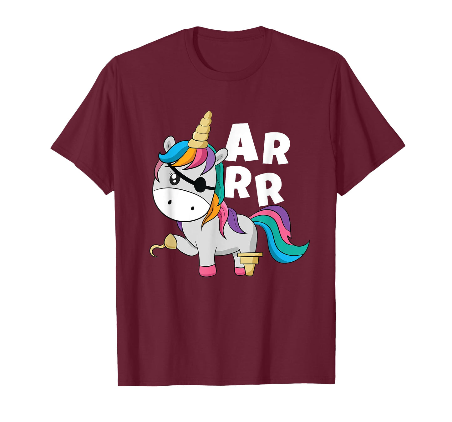 Caribbean Sea Thief Freebooter Toddler Girl Unicorn Pirate T-Shirt