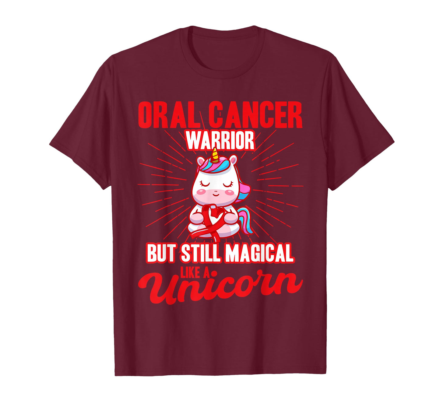 Magical Like A Unicorn Oral Cancer Awareness T-Shirt