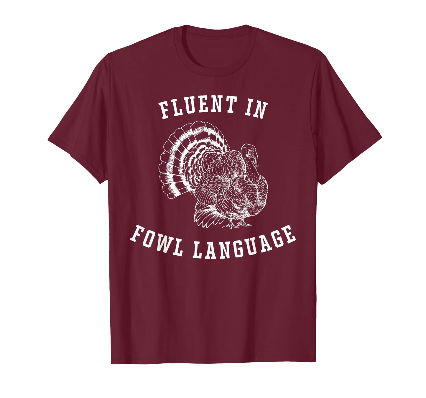 Retro Fluent In Fowl Language Funny Turkey Lovers T-Shirt