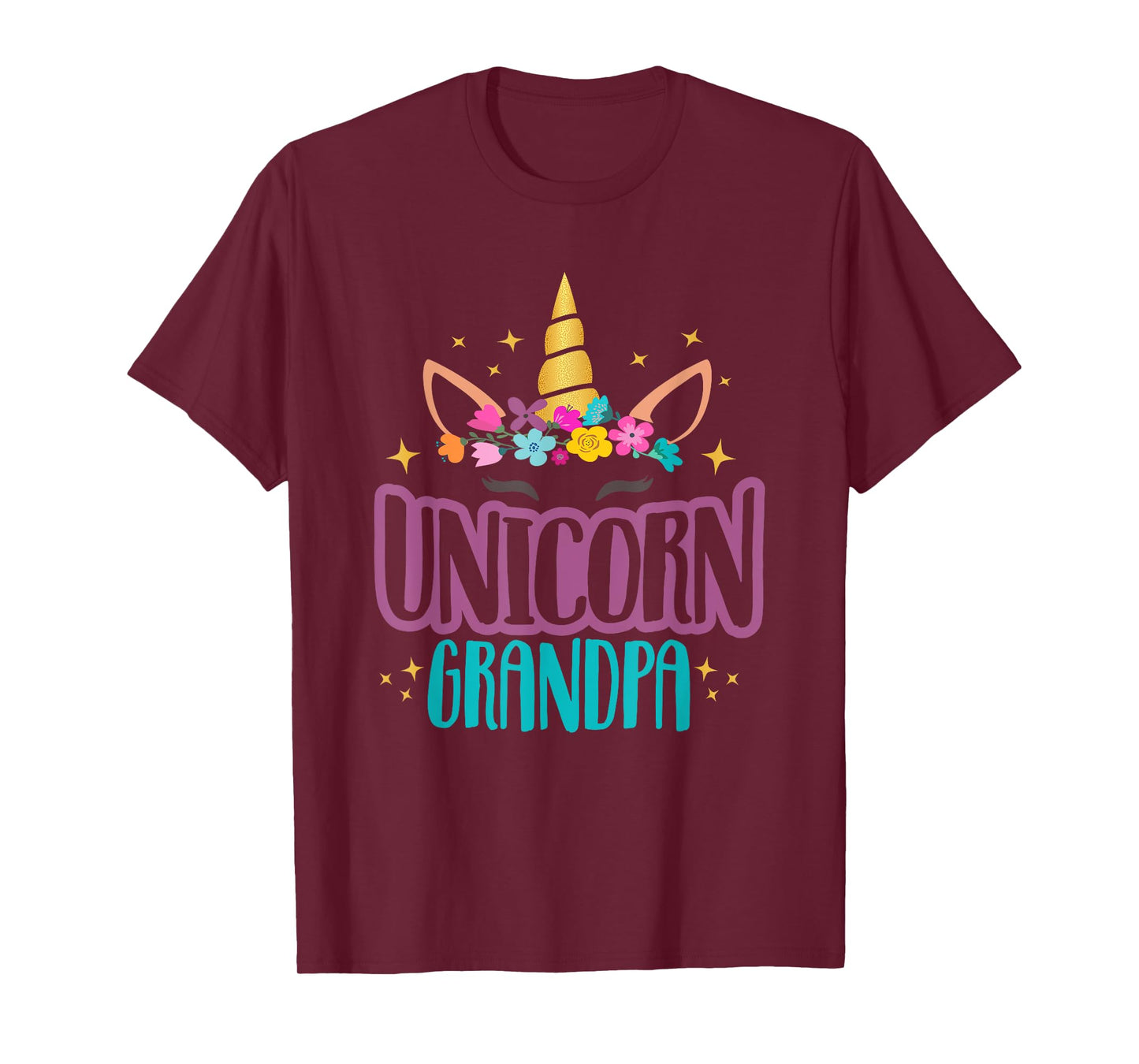 Unicorn Grandpa Unicorns Birthday Party Grandpacorn Matching T-Shirt