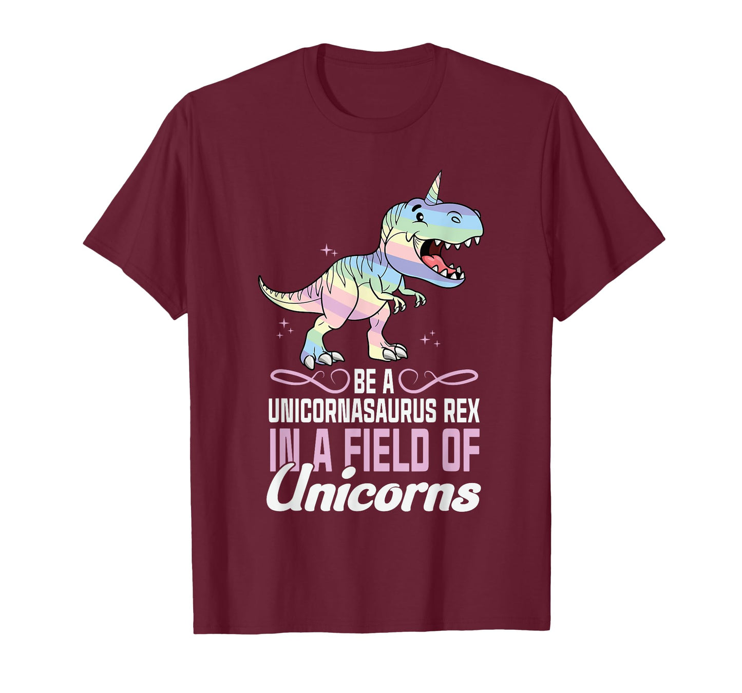 Cute Dinocorn T-shirt Dinosaur Girls Unicorn T-Shirt