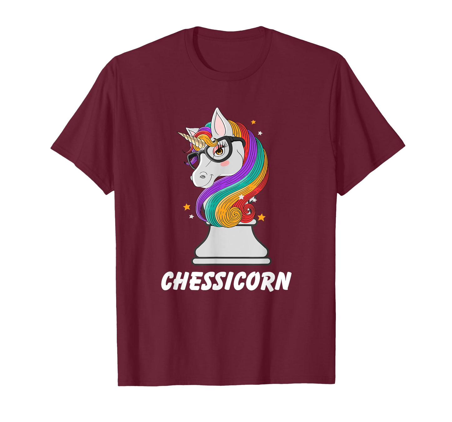 Cute Chess Art Chessicorn Unicorn Lovers Chess Player T-Shirt