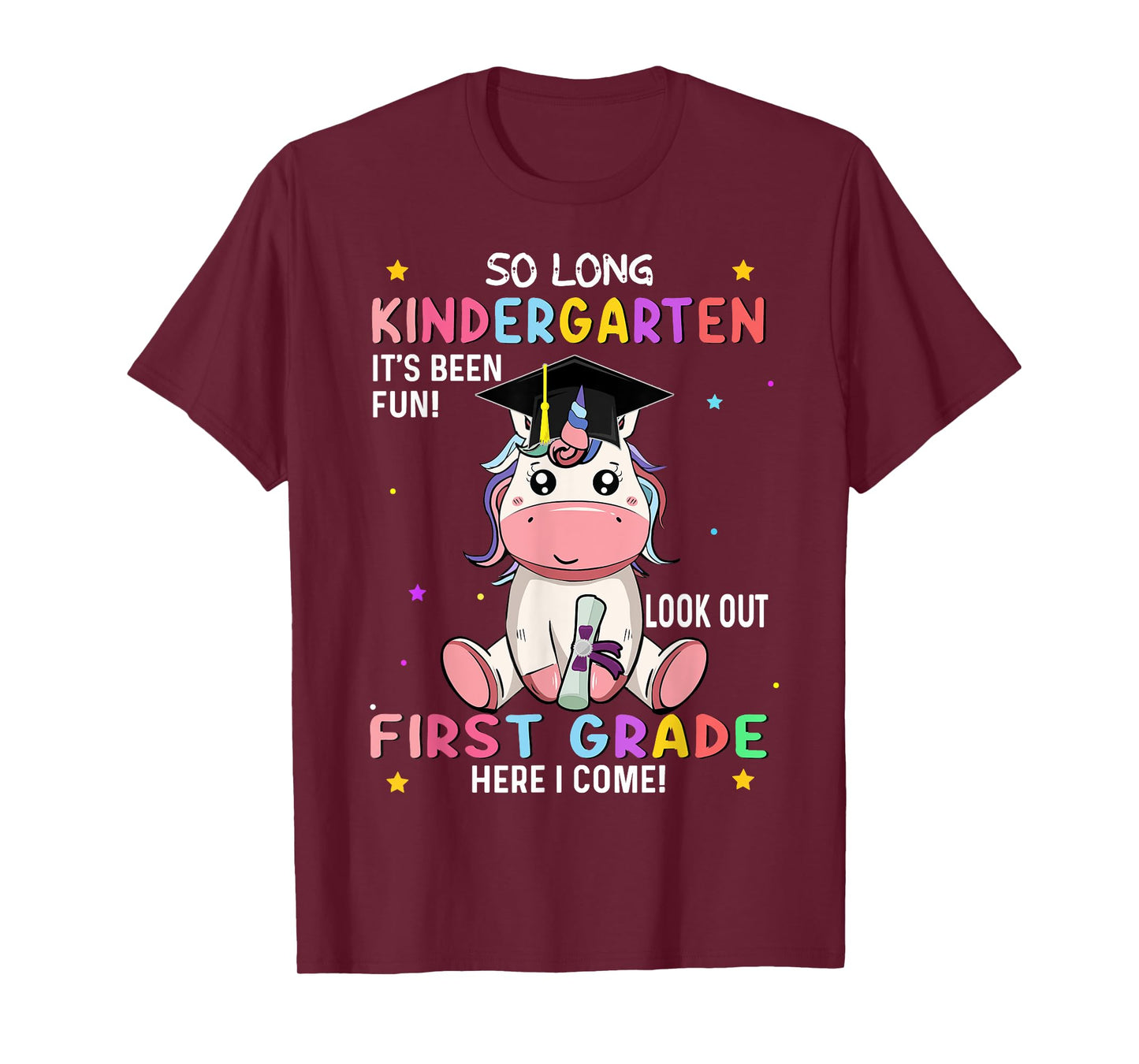 So Long Kindergarten graduation class 2025 unicorn girls T-Shirt