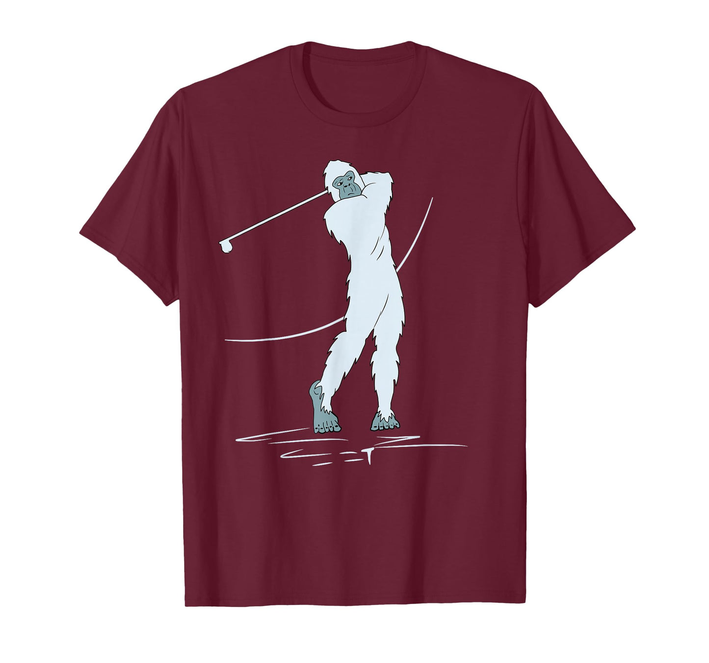 Bigfoot Golf! Funny Sasquatch Playing Golfing Player Yeti T-Shirt