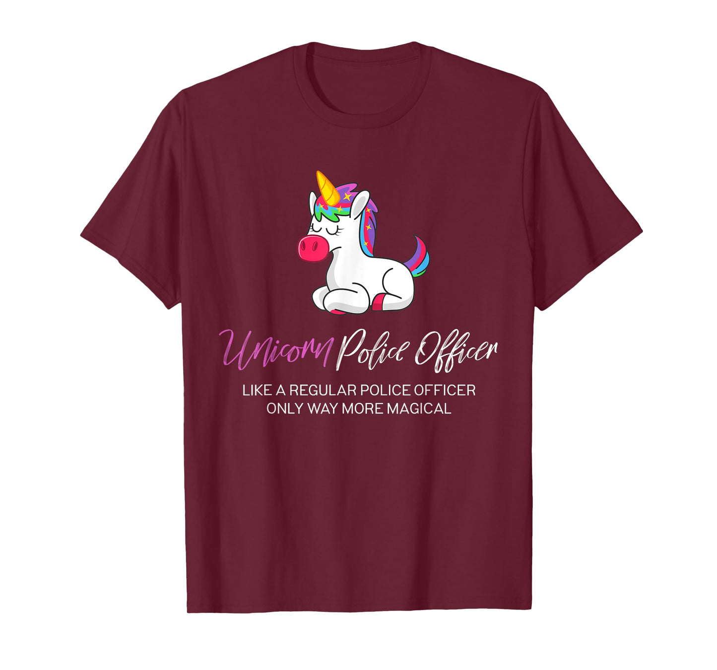 Police Unicorn Shirt, Police Officer Gifts T-Shirt