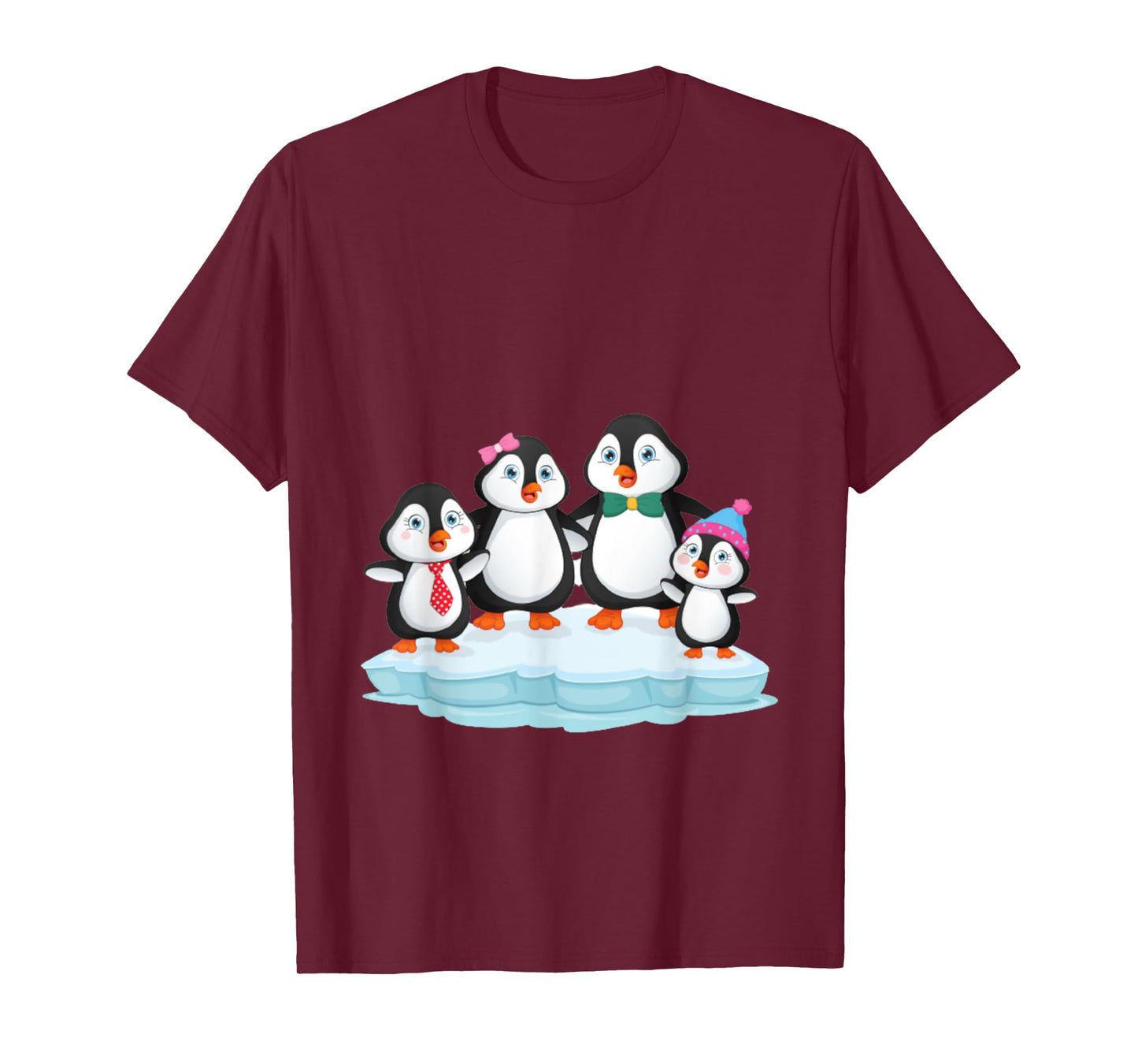 penguin family love gift christmas birthday T-Shirt