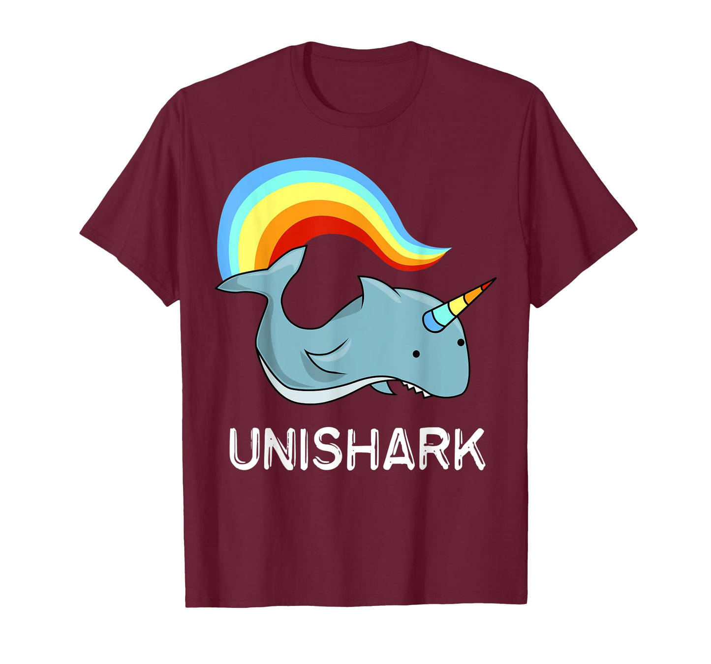 Unishark Unicorn and Shark Flying Awesome Tee Gift T-shirt
