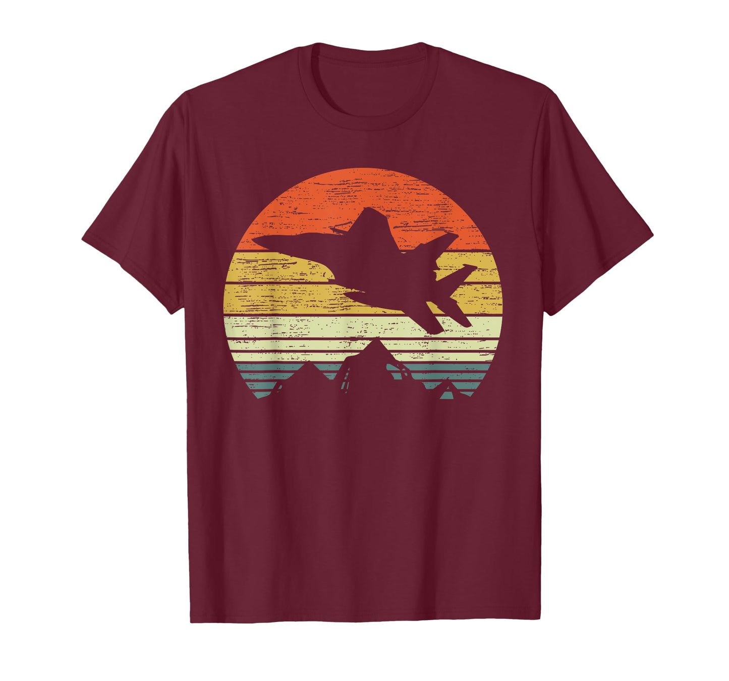 F-15 Eagle Military Jet Vintage Sunset Veteran Pilot Gift T-Shirt