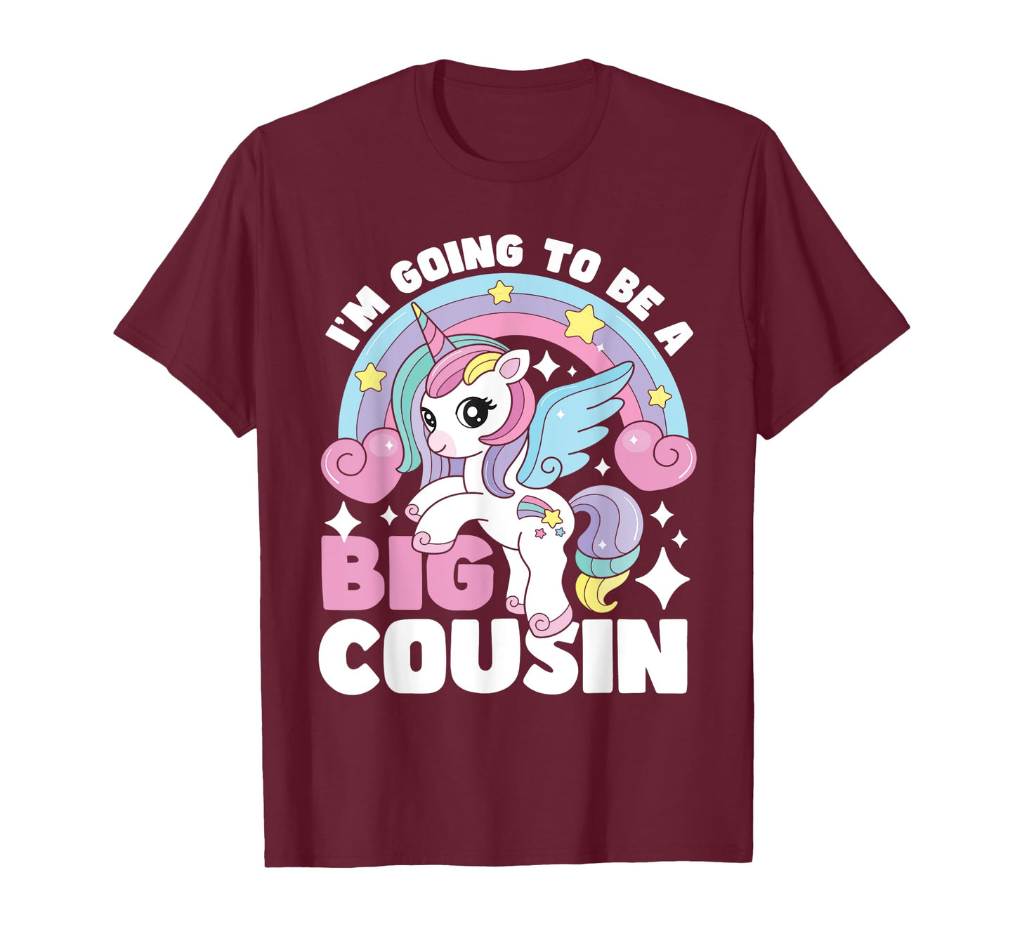 I'm Going To Be A Big Cousin - Unicorn Gender Reveal Family T-Shirt