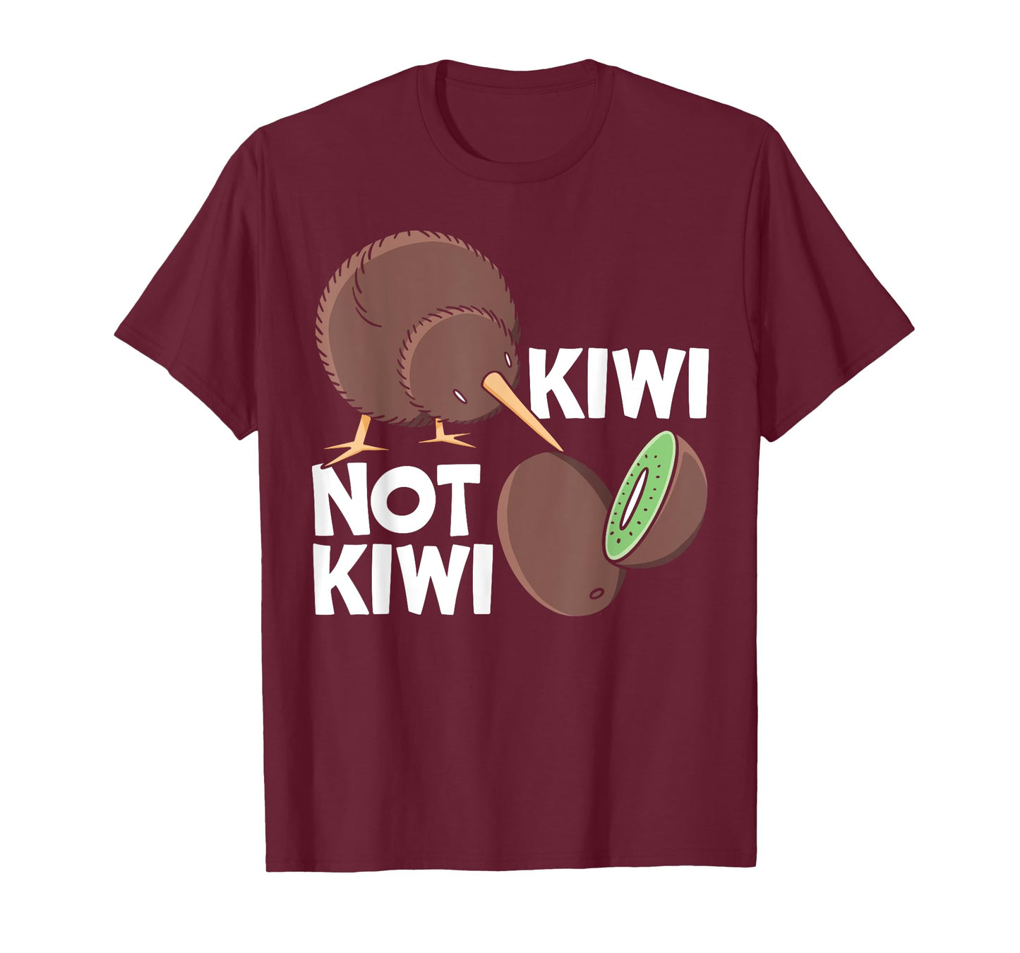 Kiwi Not Kiwi Animal Pun New Zealand Kiwi Bird T-Shirt