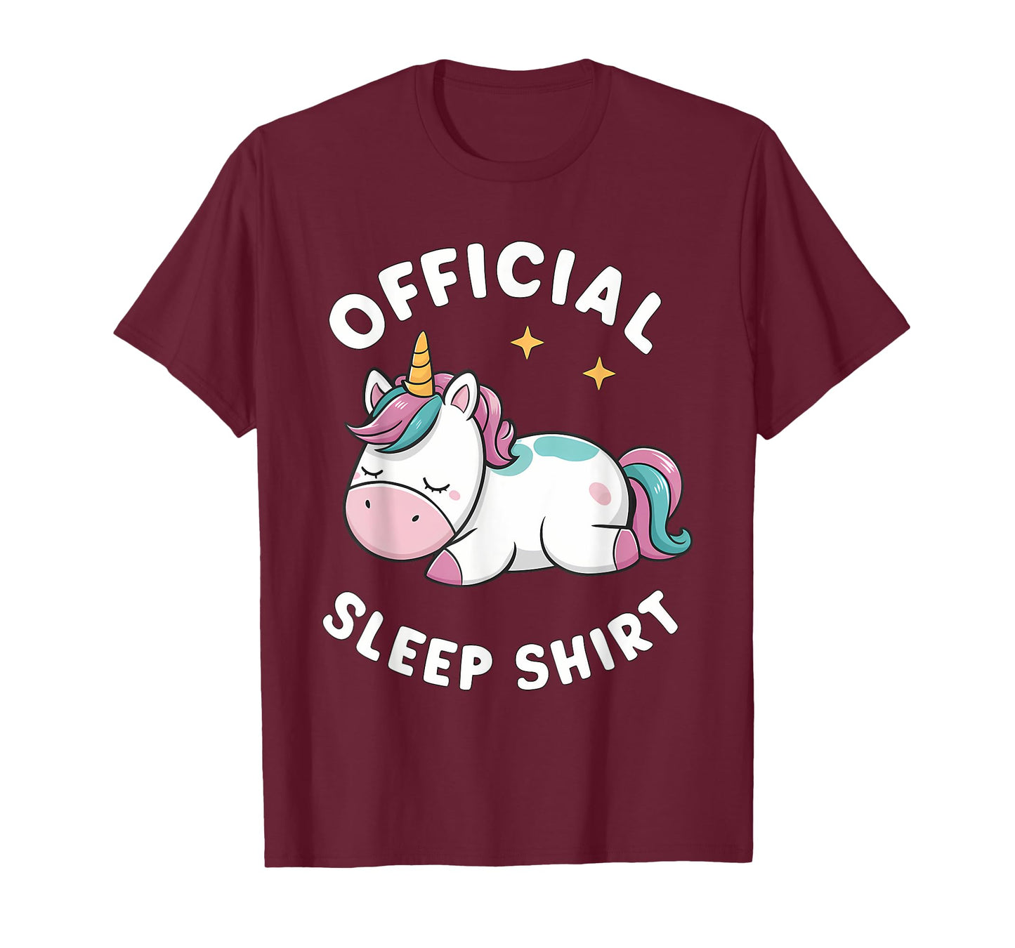 Official Sleep Shirt Unicorn Pajamas Nightgown T-Shirt