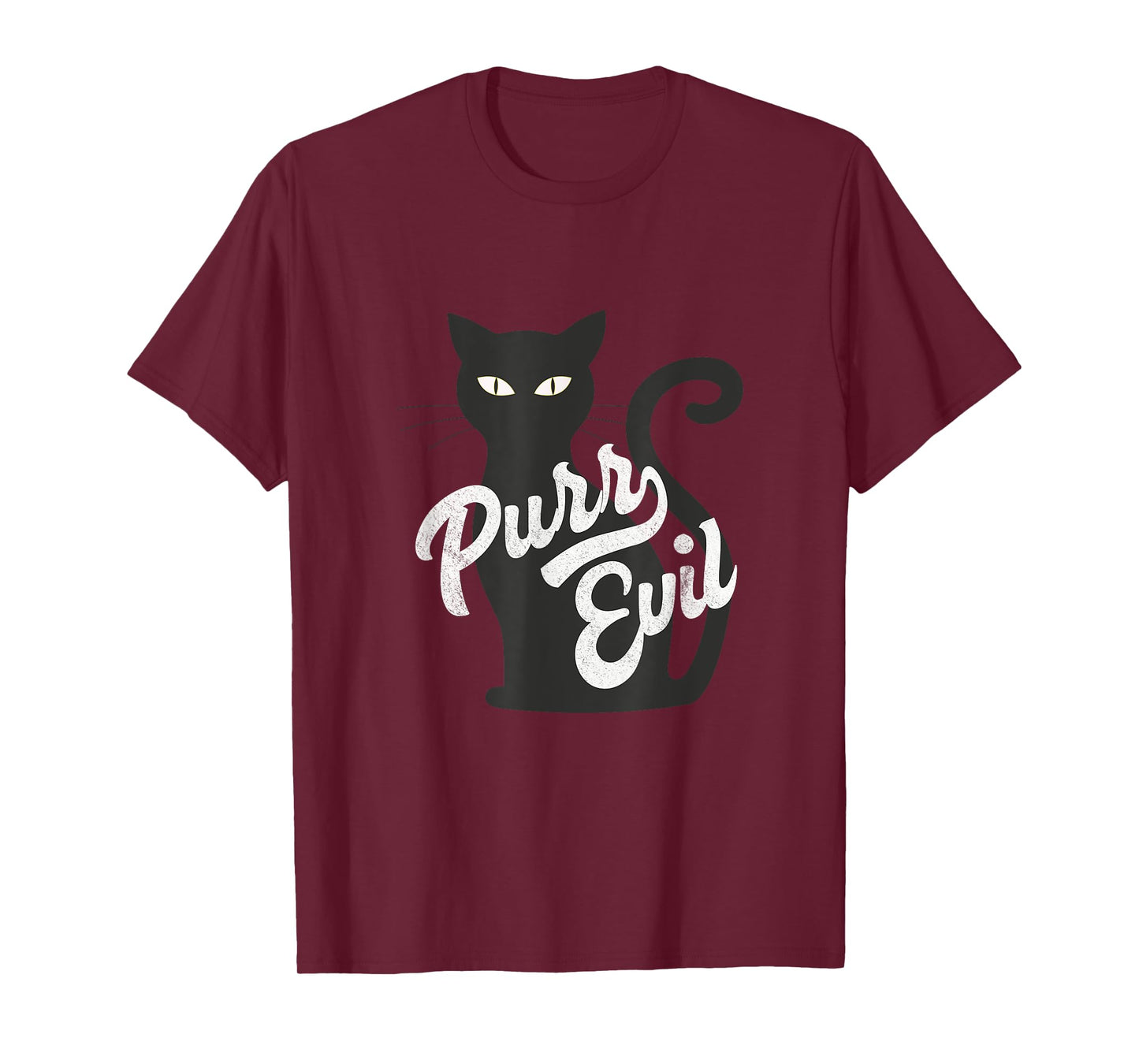 PURR Evil Cat T Shirt Halloween Cat Shirt T-Shirt for Men Women Kids