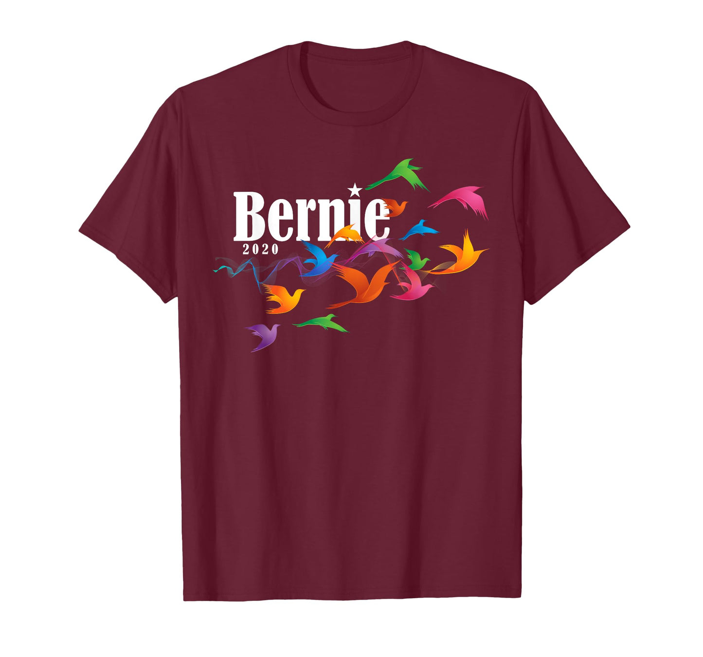 Colorful Birds Bernie Sanders 2020 berdie T-Shirt Gift T-Shirt