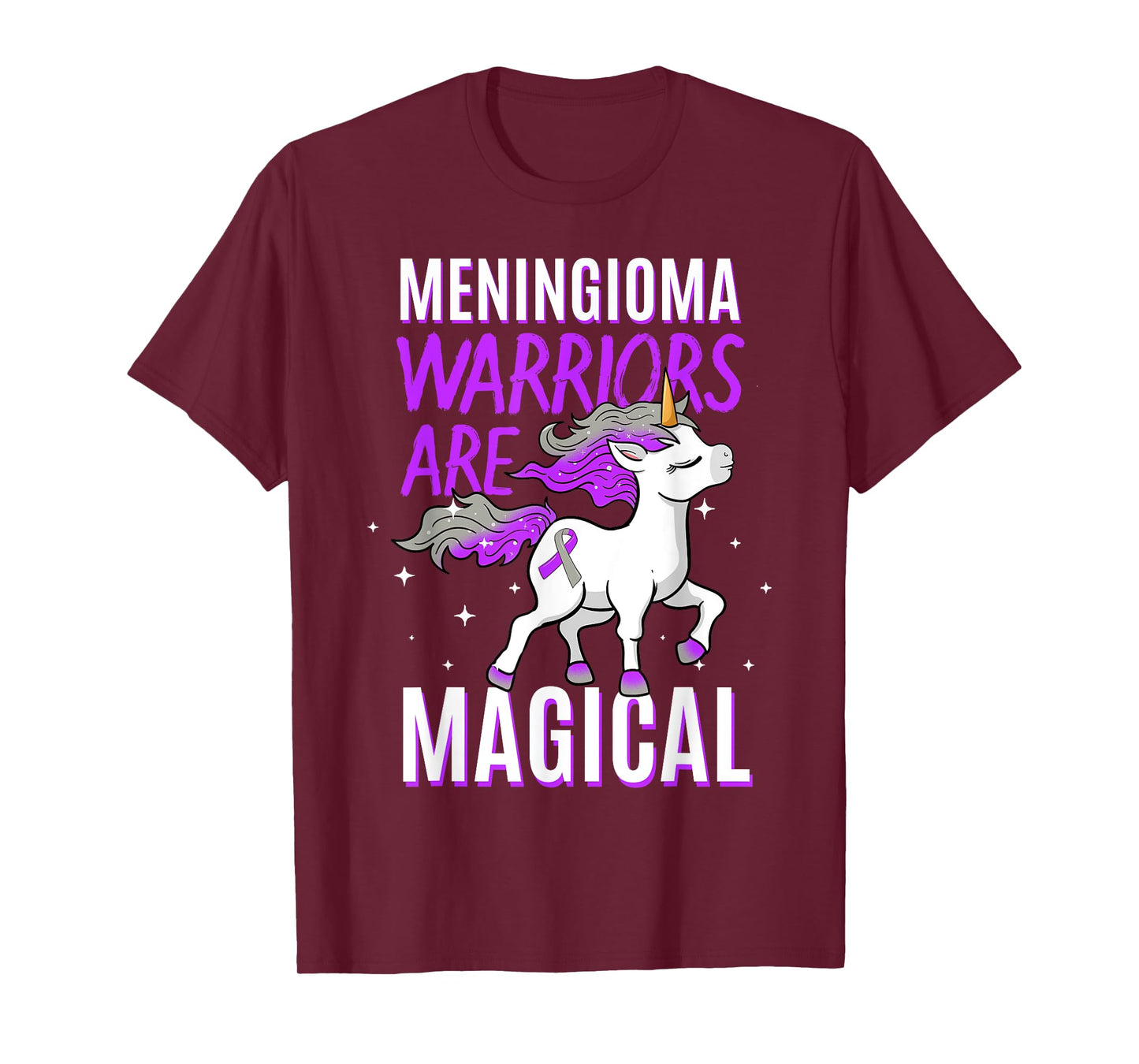 Warriors Are Magical Meningioma Brain Tumor Cancer Awareness T-Shirt