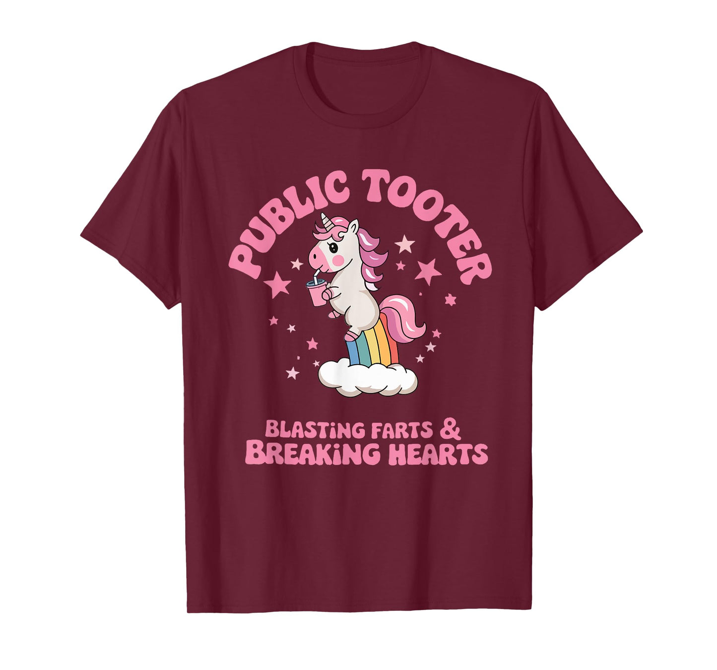 Public Tooter Embarrassing Unicorn Funny Inappropriate Meme T-Shirt