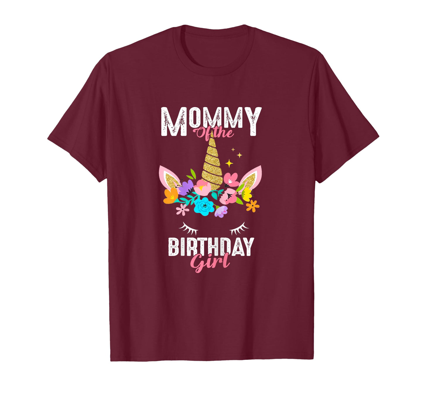 Mommy of the Birthday Girl Unicorn Birthday Party Matching T-Shirt